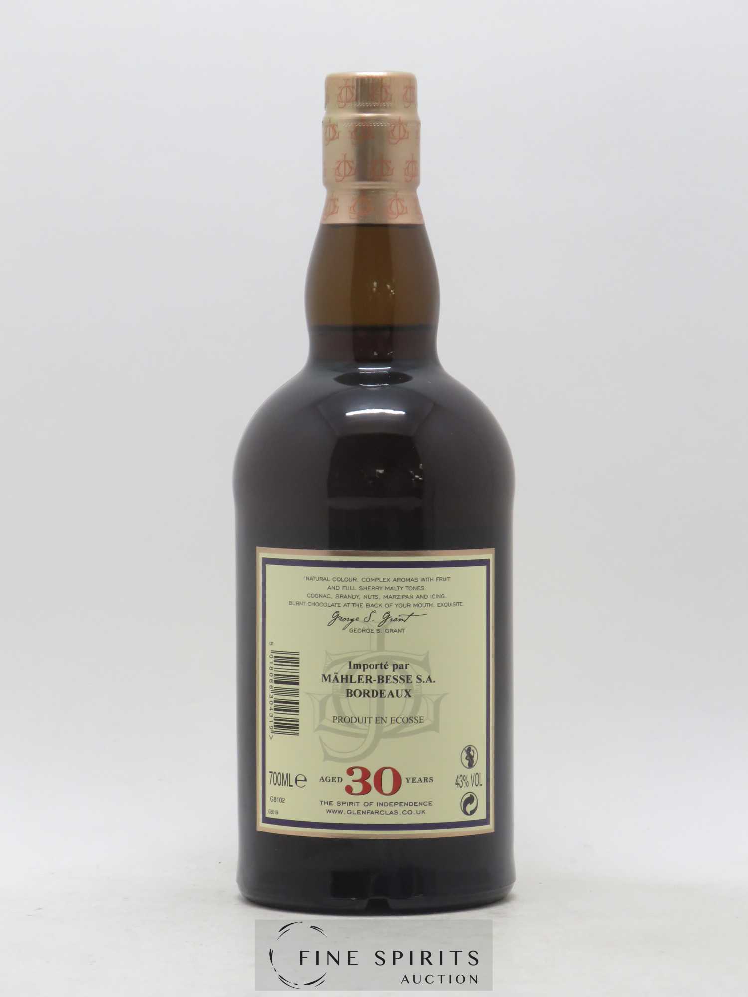 Glenfarclas 30 years Of. - Lot de 1 bouteille - 2