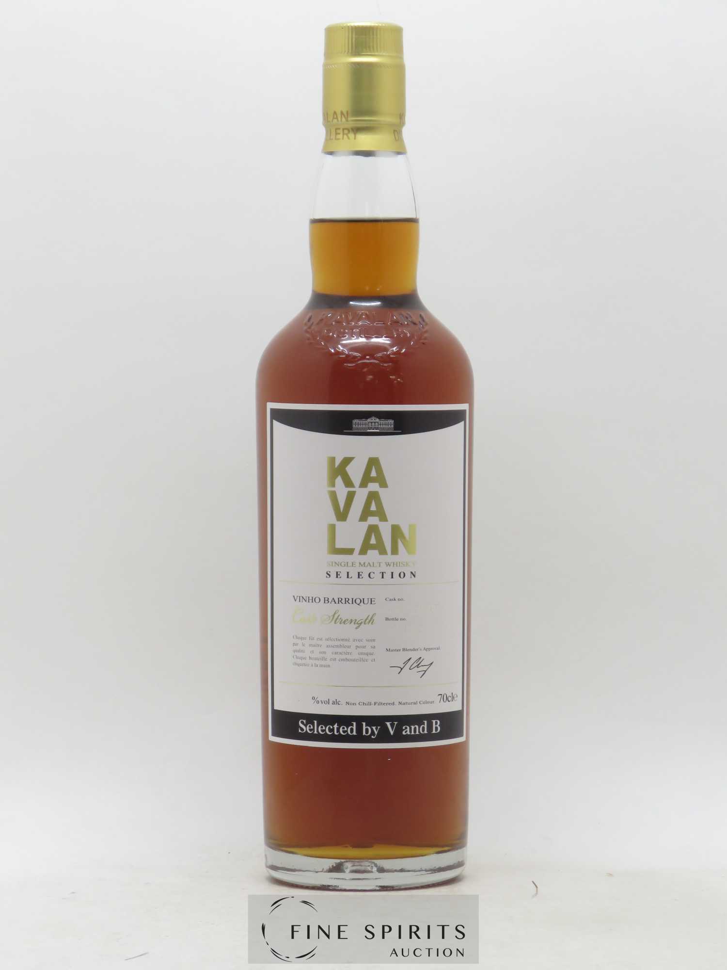 Kavalan Of. Vinho Barrique Cask n°W121225060A - One of 202 - bottled 2017 V and B Cask Strength - Posten von 1 Flasche - 1