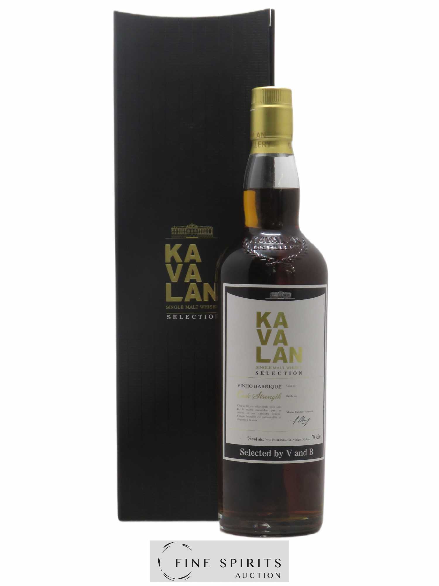 Kavalan Of. Vinho Barrique Cask n°W121225060A - One of 202 - bottled 2017 V and B Cask Strength - Posten von 1 Flasche - 0