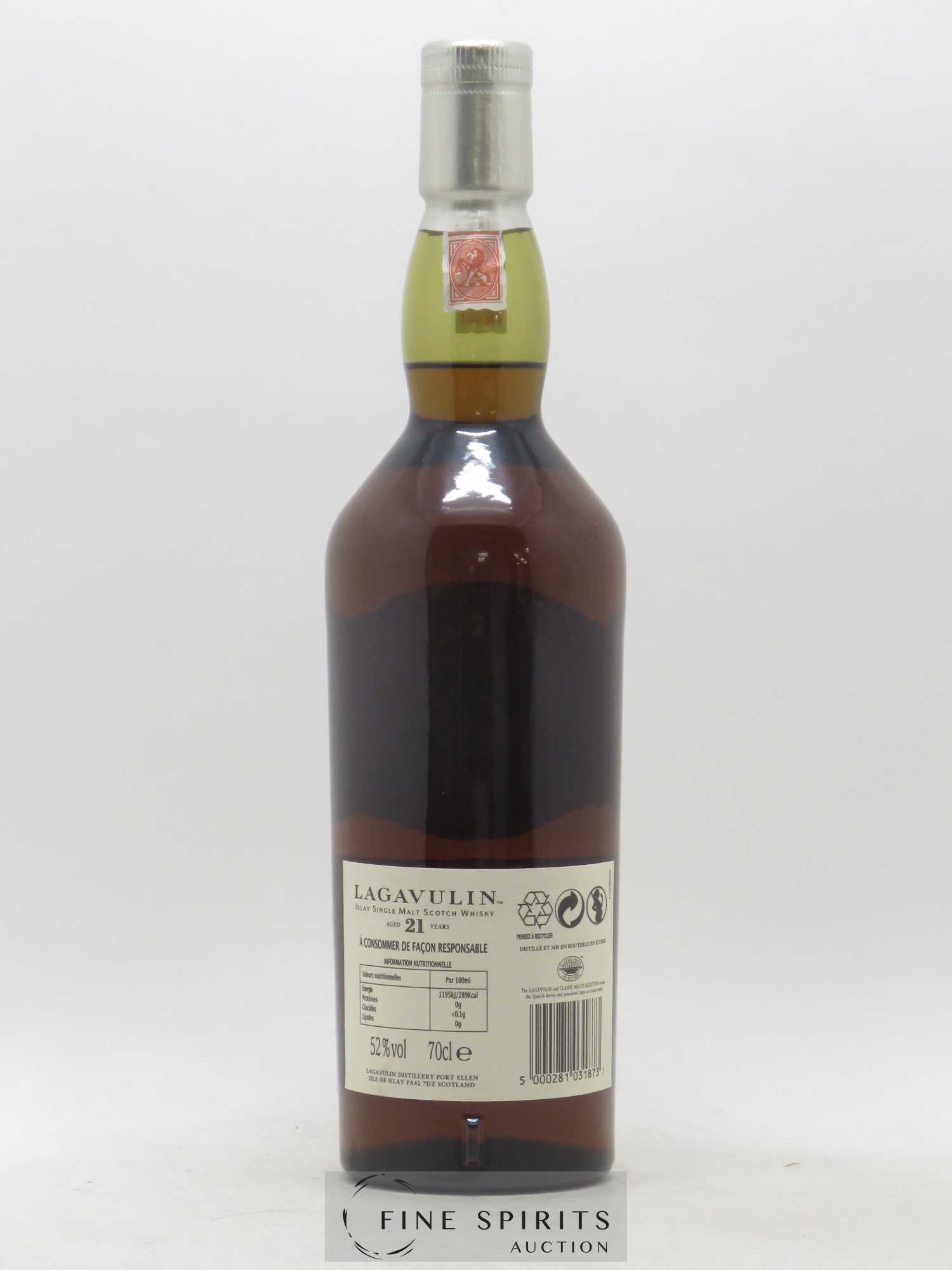 Lagavulin 21 years 1991 Of. Natural Cask Strength Sherry Cask Finish - One of 2772 - bottled 2012 Limited Edition - Lot de 1 bouteille - 2