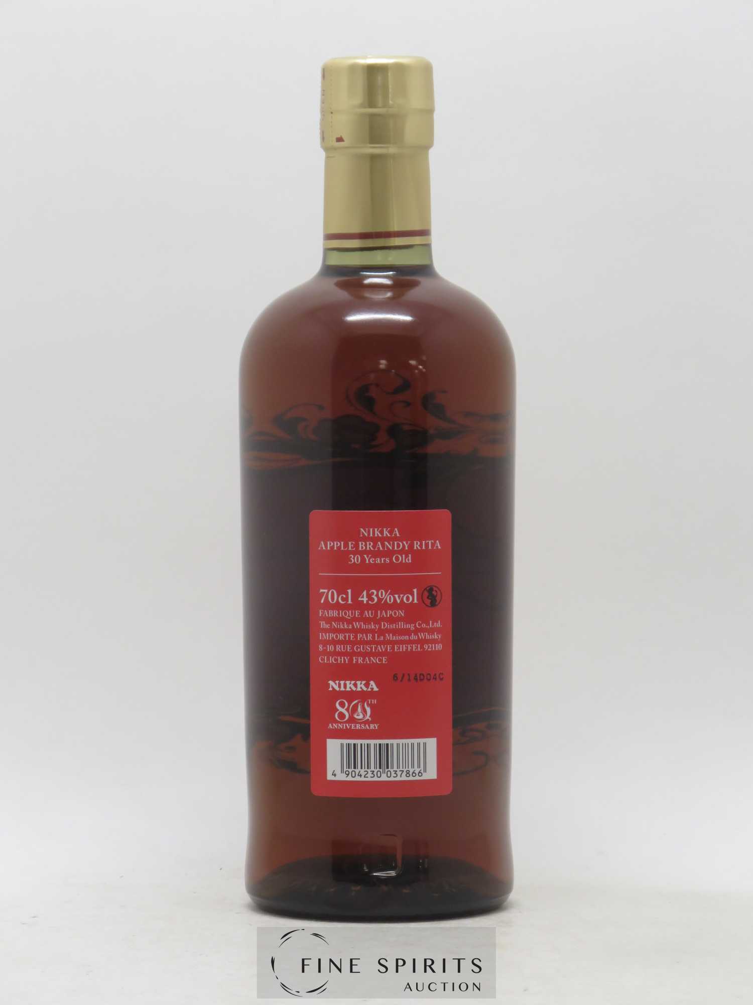 Nikka 30 years Of. Apple Brandy Rita bottled 2014 LMDW - Nikka 80th anniversary - Posten von 1 Flasche - 2