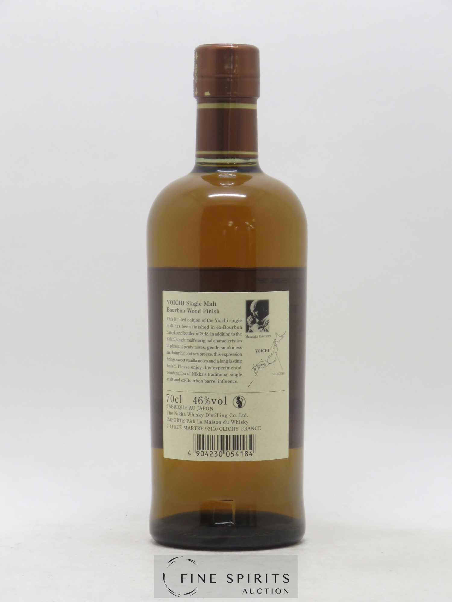 Yoichi Of. Bourbon Wood Finish 2018 Release Nikka Whisky - Lot de 1 bouteille - 2