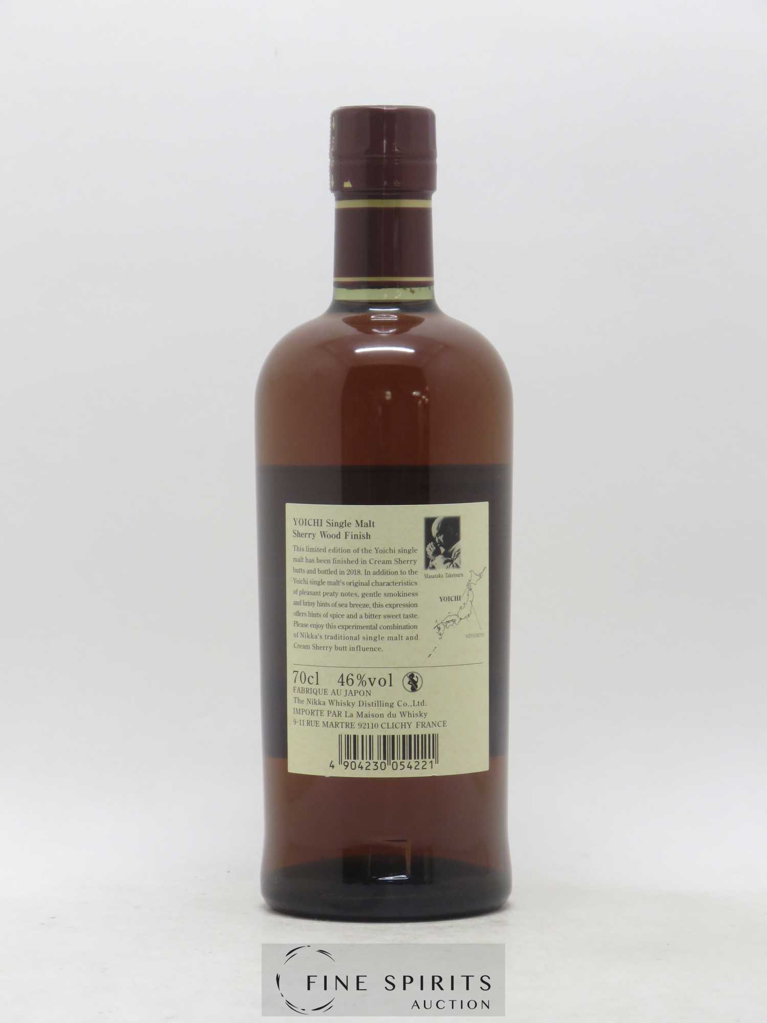 Yoichi Of. Sherry Wood Finish 2018 Release Nikka Whisky - Lot de 1 bouteille - 2