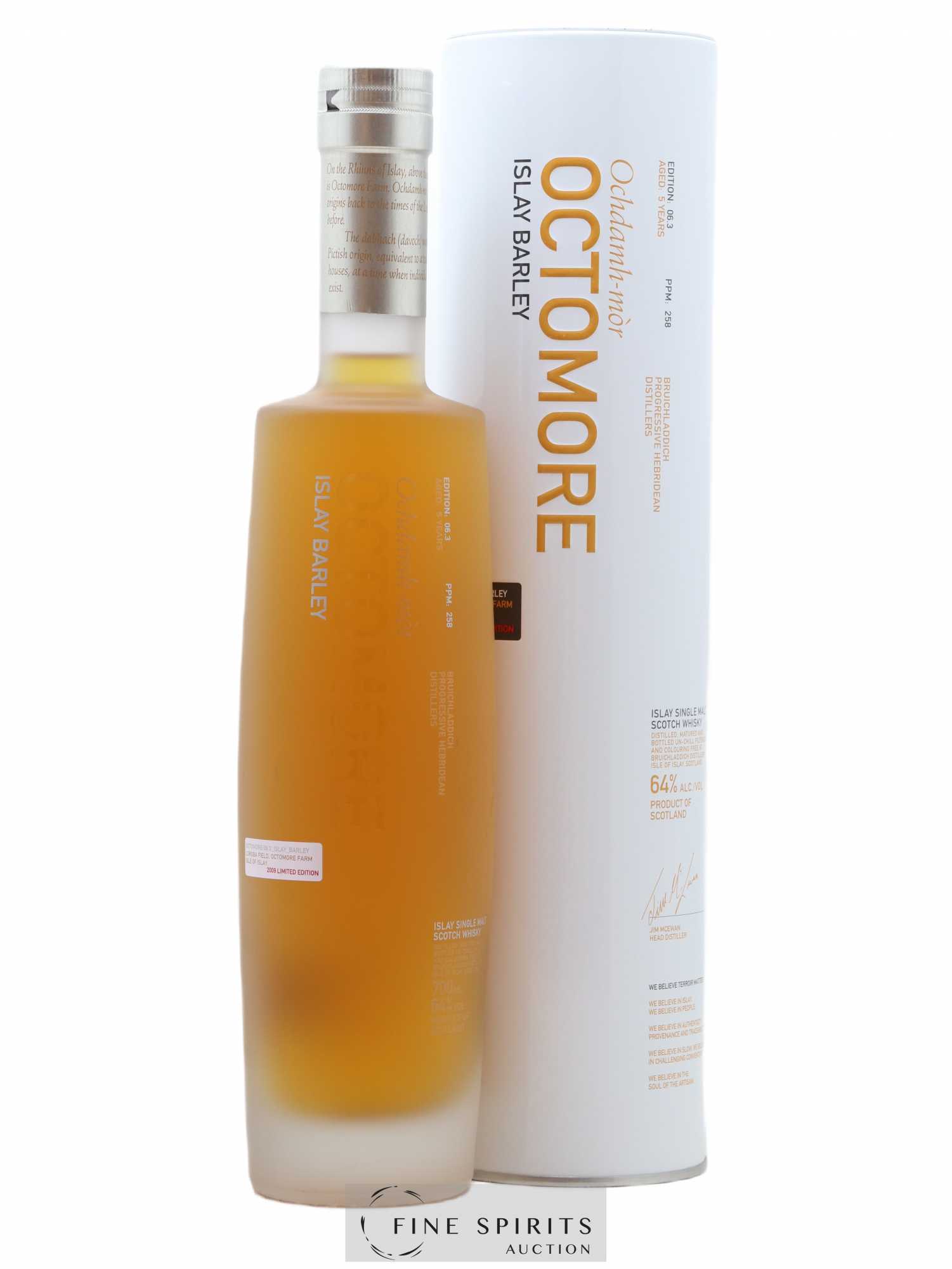 Octomore 5 years Of. Edition 06.3 Islay Barley 2009 Limited Edition - Lot de 1 bouteille - 0