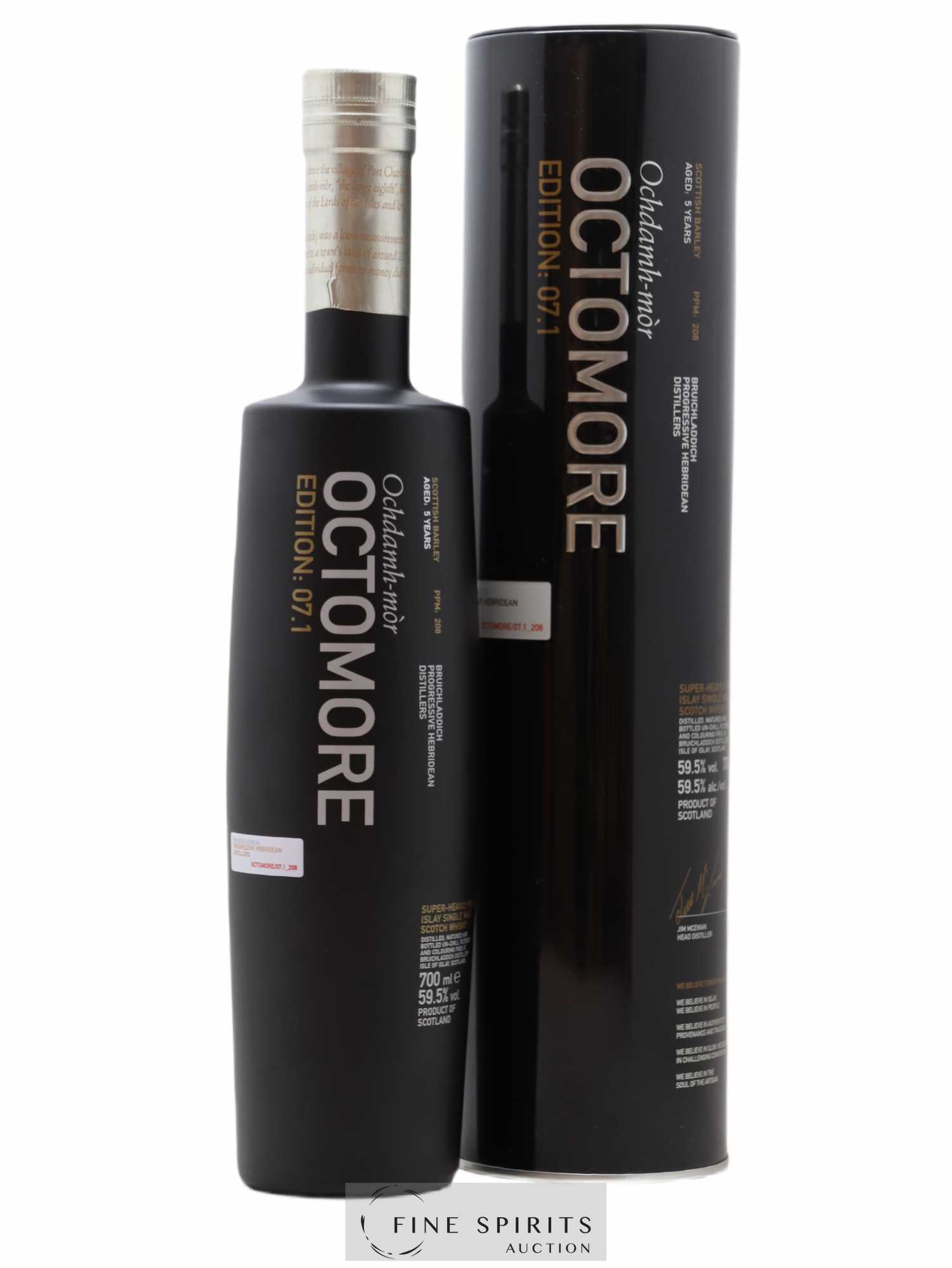 Octomore 5 years Of. Edition 07.1 Super-Heavily Peated Limited Edition - Lot de 1 bouteille - 0