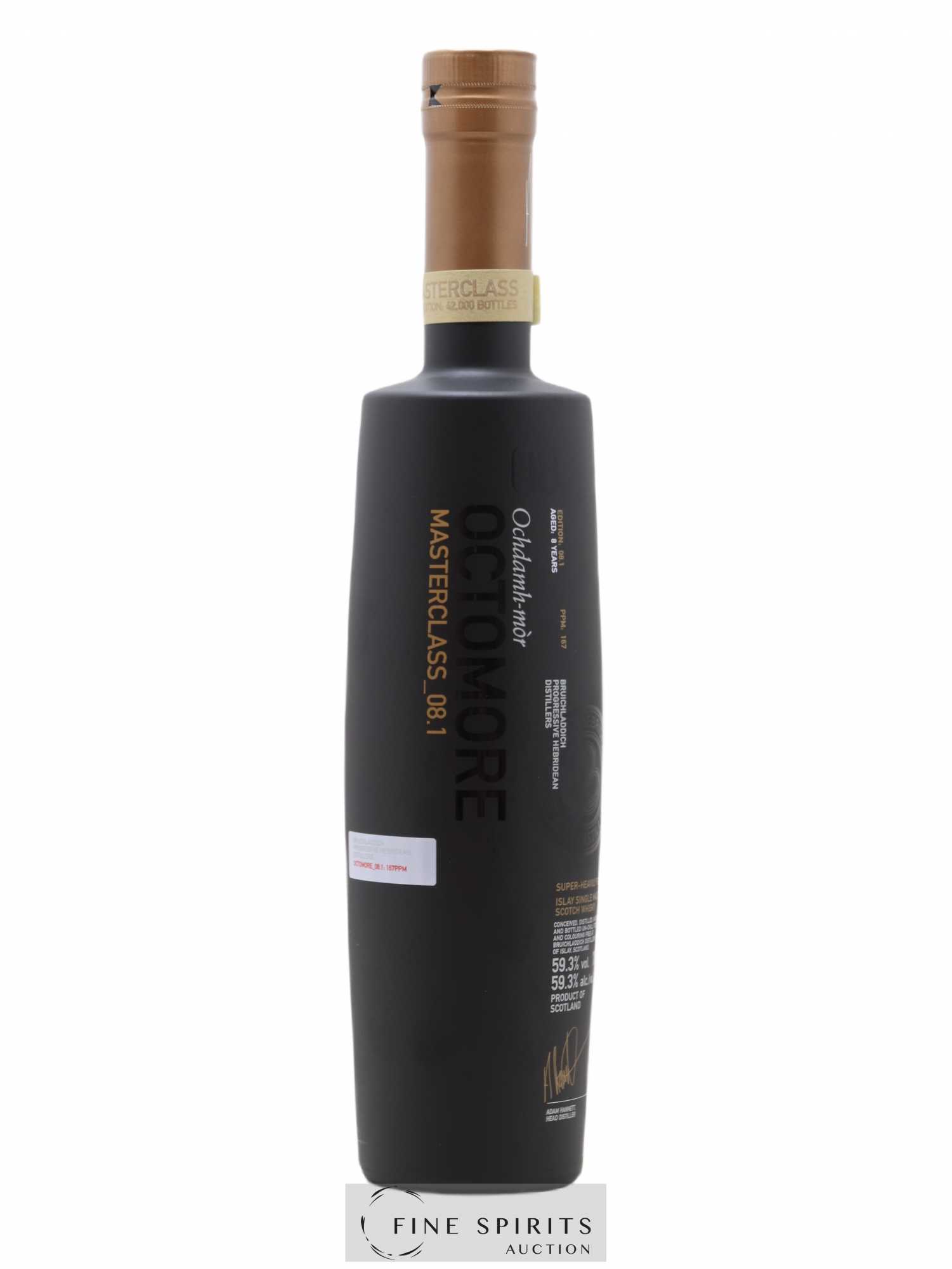 Octomore 8 years Of. Masterclass Edition 08.1 Super-Heavily Peated - One of 42000 Limited Edition - Lot de 1 bouteille - 1