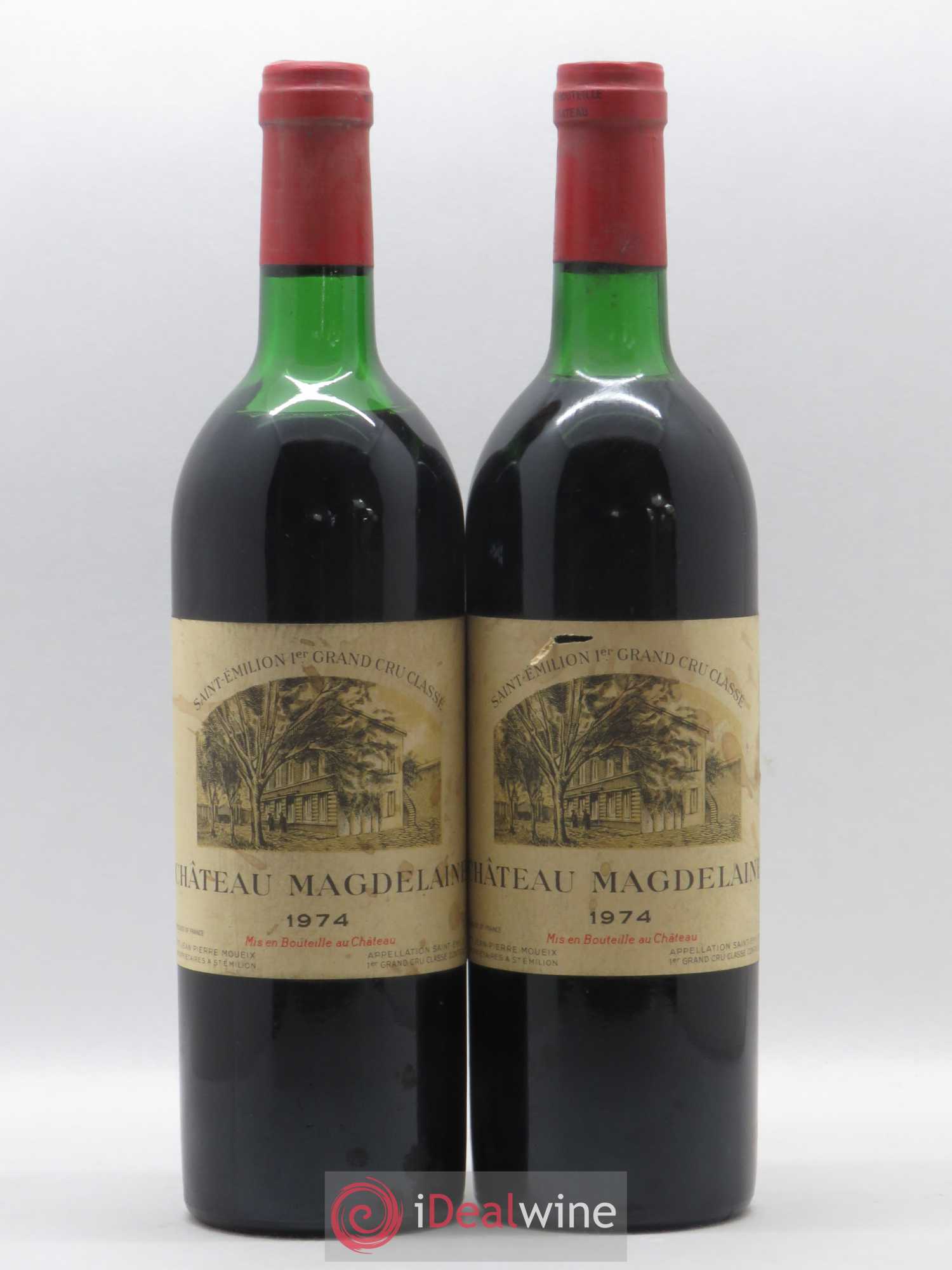 Château Magdelaine 1974 - Lot de 2 bouteilles - 0