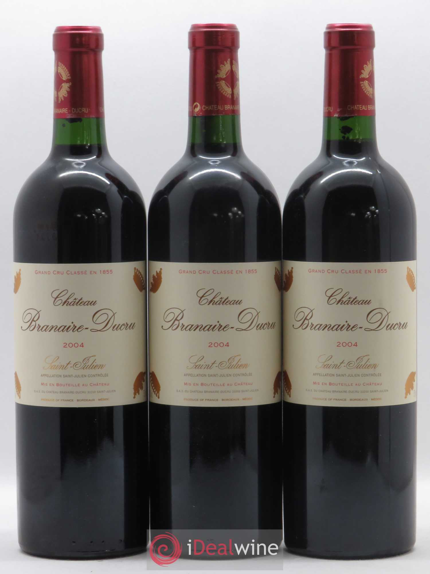 Château Branaire Ducru 4ème Grand Cru Classé 2004 - Lot de 12 bouteilles - 3