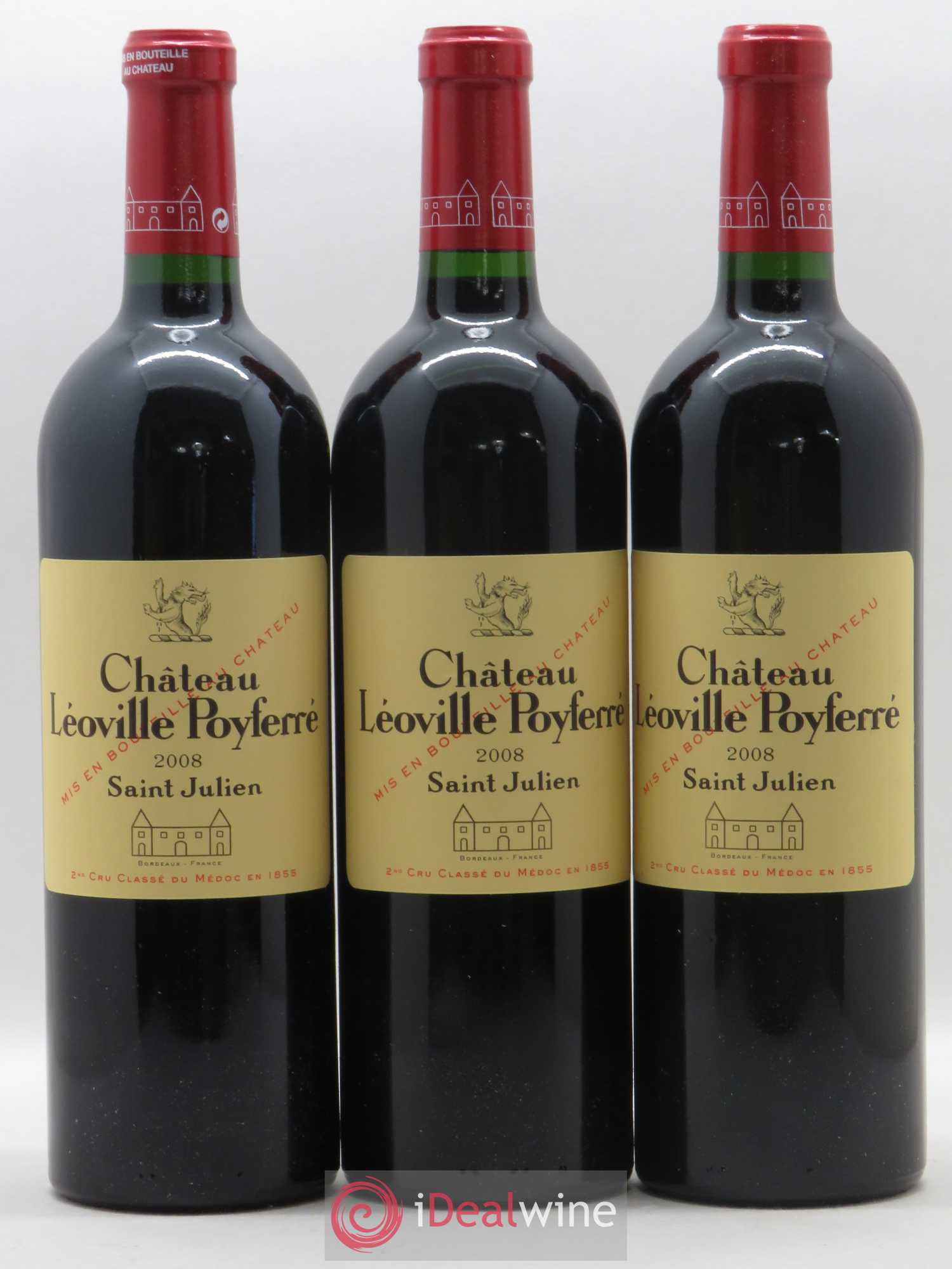 Château Léoville Poyferré 2ème Grand Cru Classé 2008 - Lot de 12 bouteilles - 2