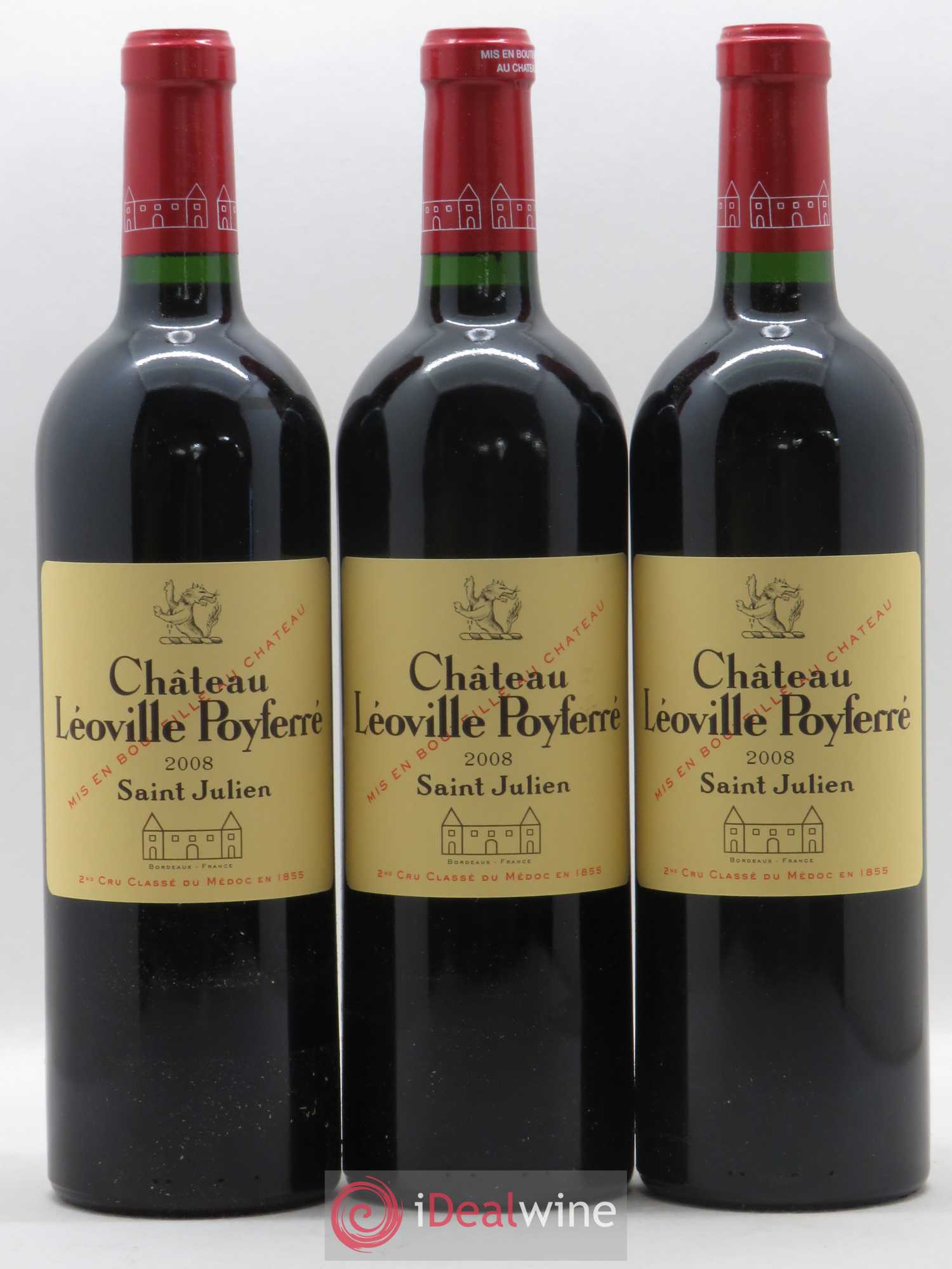 Château Léoville Poyferré 2ème Grand Cru Classé 2008 - Lot de 12 bouteilles - 4