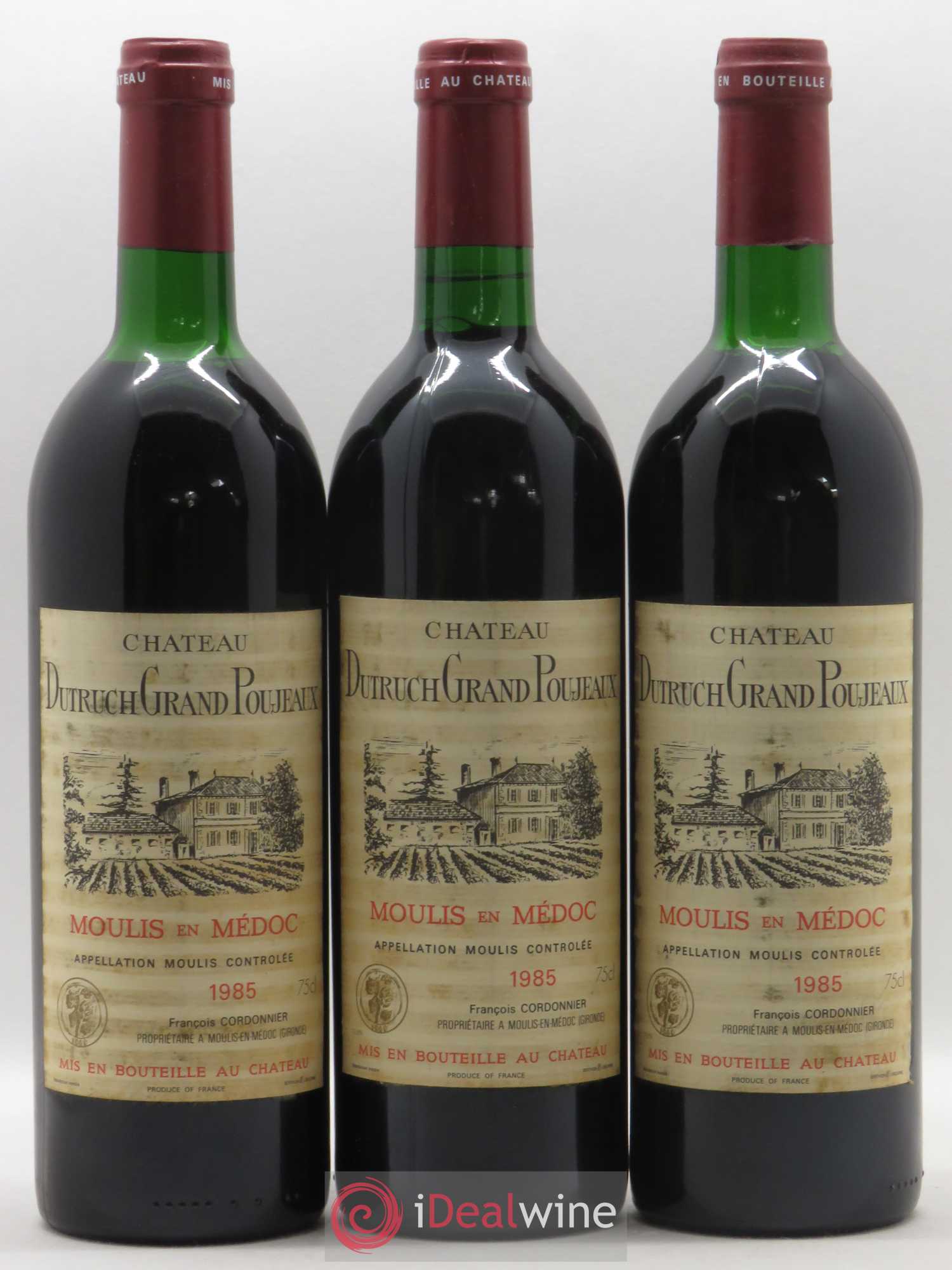 Château Dutruch Grand Poujeaux Cru Bourgeois 1985 - Lot de 12 bouteilles - 2