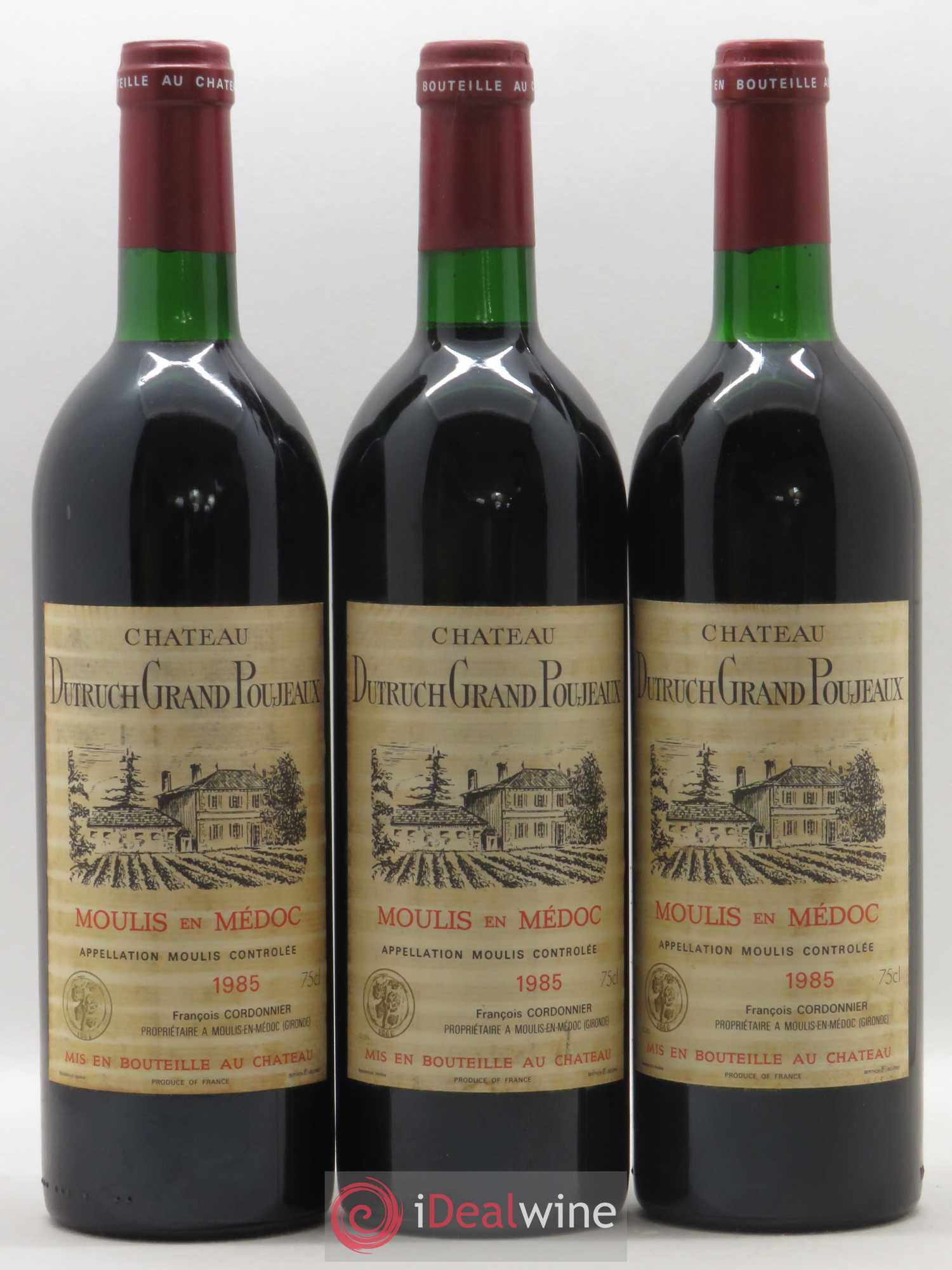 Château Dutruch Grand Poujeaux Cru Bourgeois 1985 - Lot de 12 bouteilles - 3