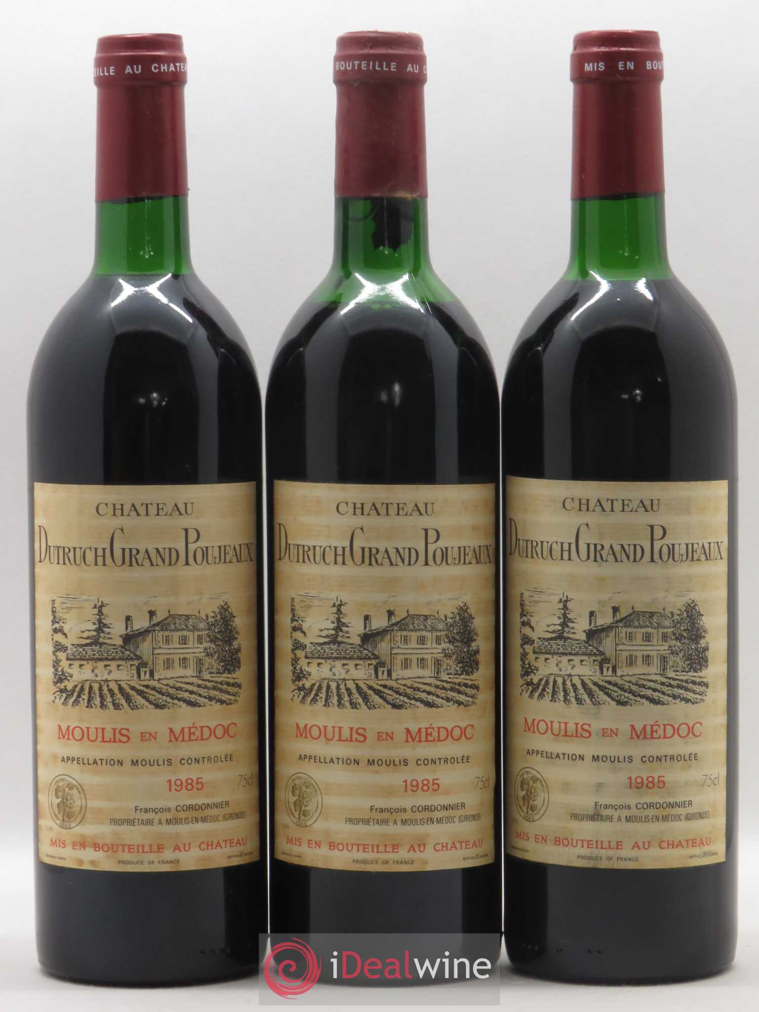 Château Dutruch Grand Poujeaux Cru Bourgeois 1985 - Lot de 12 bouteilles - 4