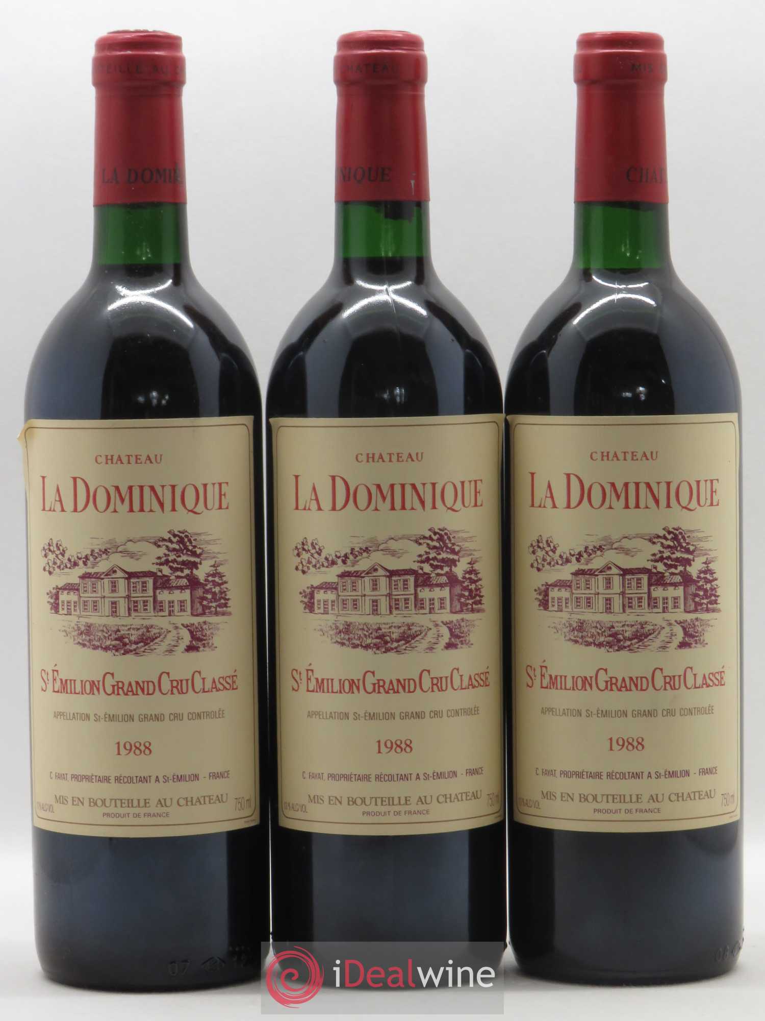Château la Dominique Grand Cru Classé 1988 - Lot de 12 bouteilles - 2