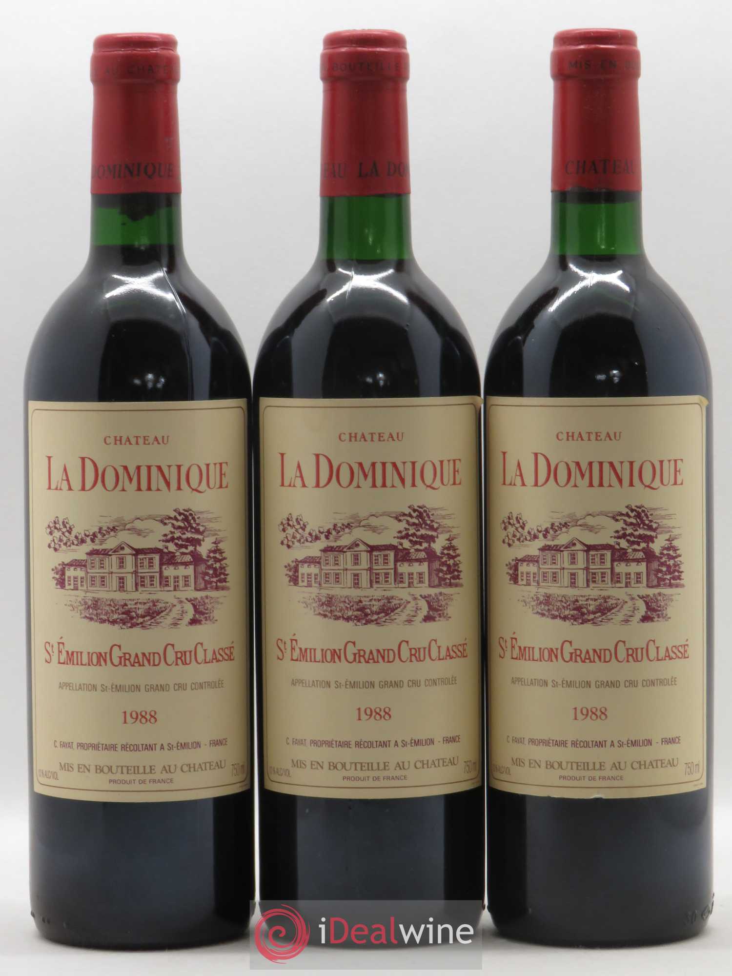 Château la Dominique Grand Cru Classé 1988 - Lot de 12 bouteilles - 4