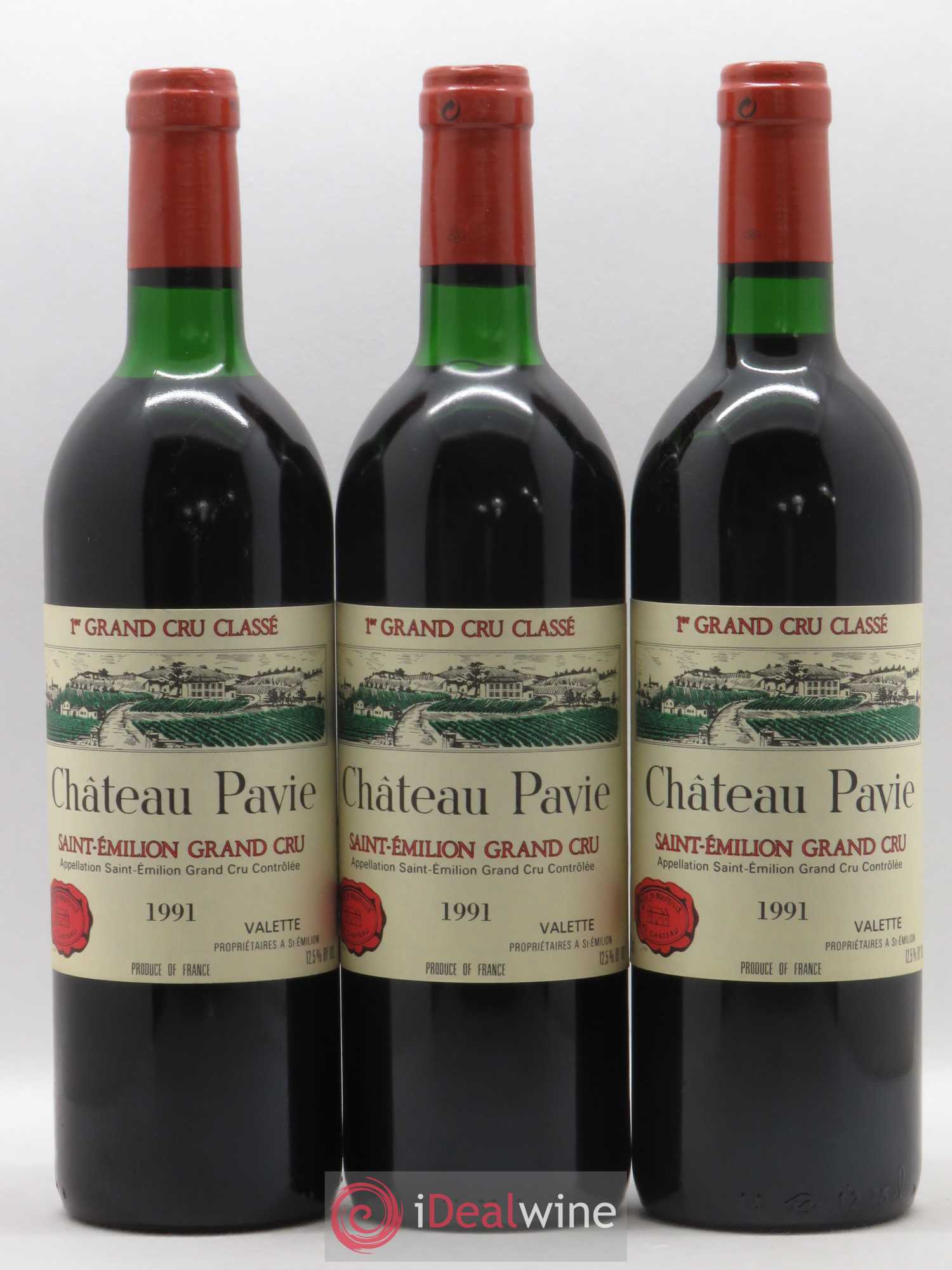 Château Pavie 1er Grand Cru Classé A 1991 - Lot de 12 bouteilles - 2