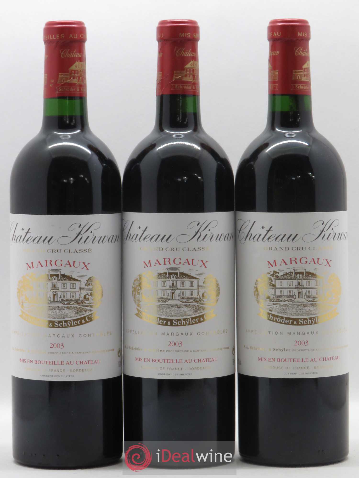 Château Kirwan 3ème Grand Cru Classé 2003 - Lot de 12 bouteilles - 2