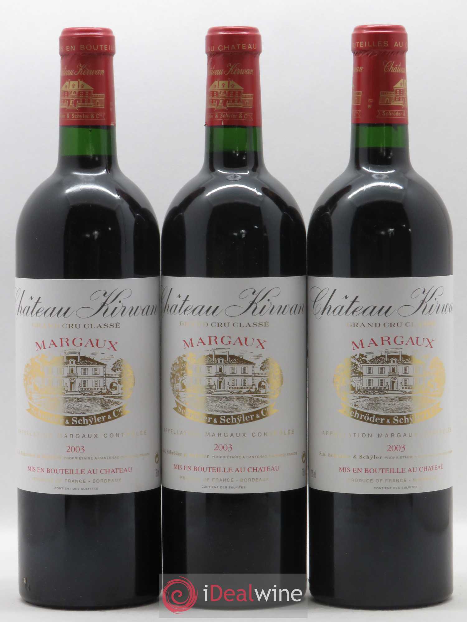 Château Kirwan 3ème Grand Cru Classé 2003 - Lot de 12 bouteilles - 3