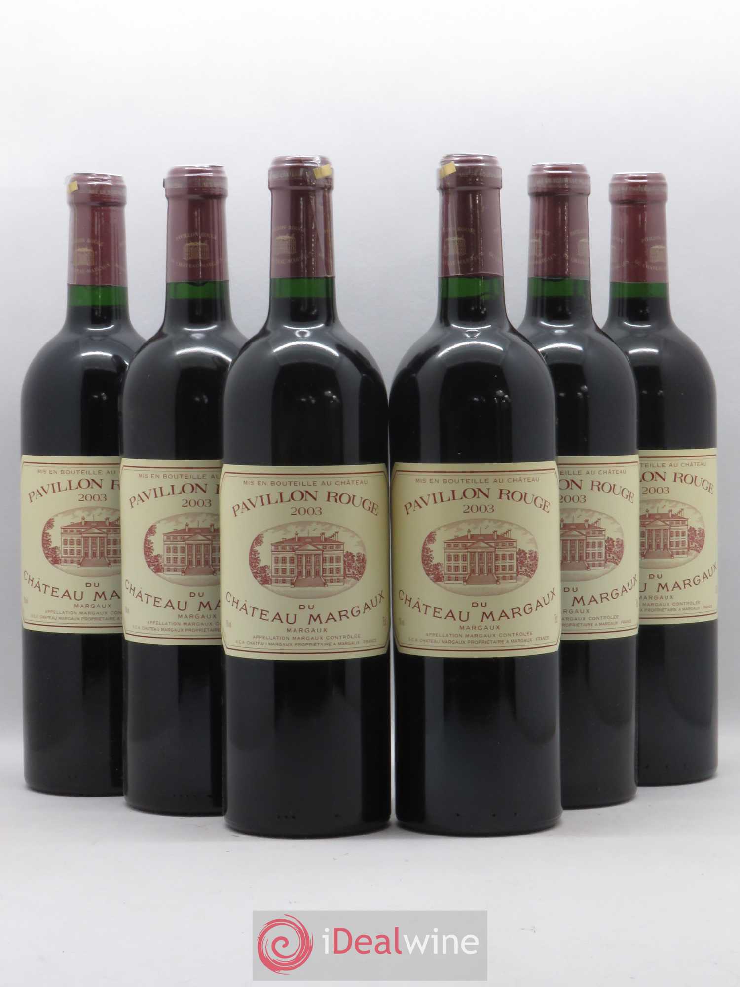 Pavillon Rouge du Château Margaux Second Vin 2003 - Lot de 6 bouteilles - 0