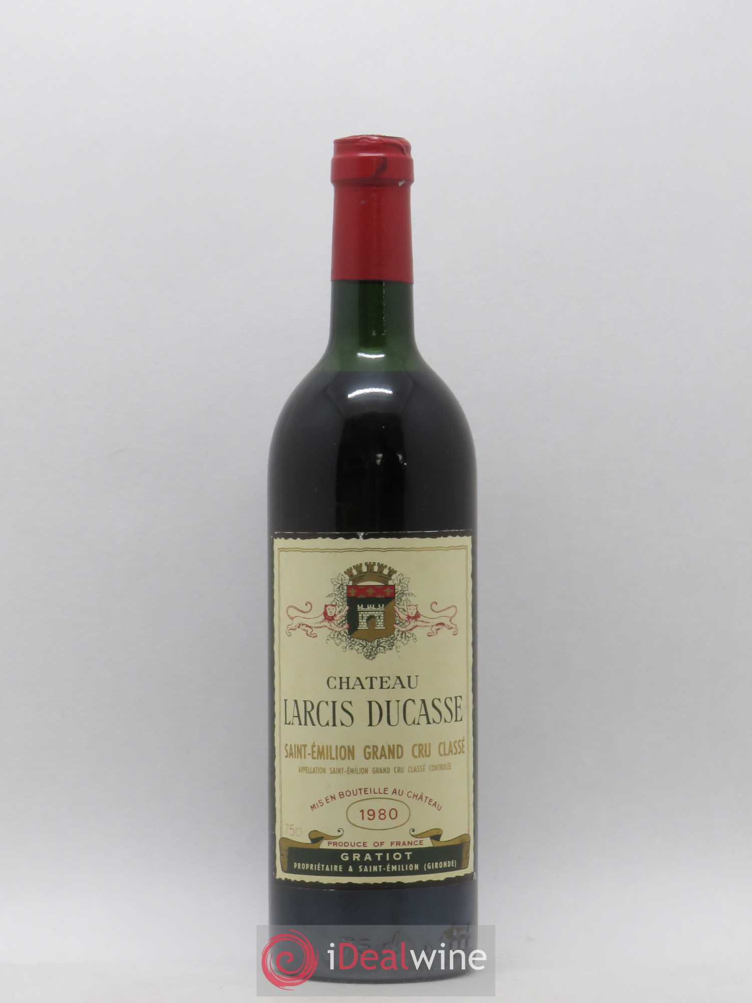 Château Larcis Ducasse 1er Grand Cru Classé B 1980 - Lot de 1 bouteille - 0