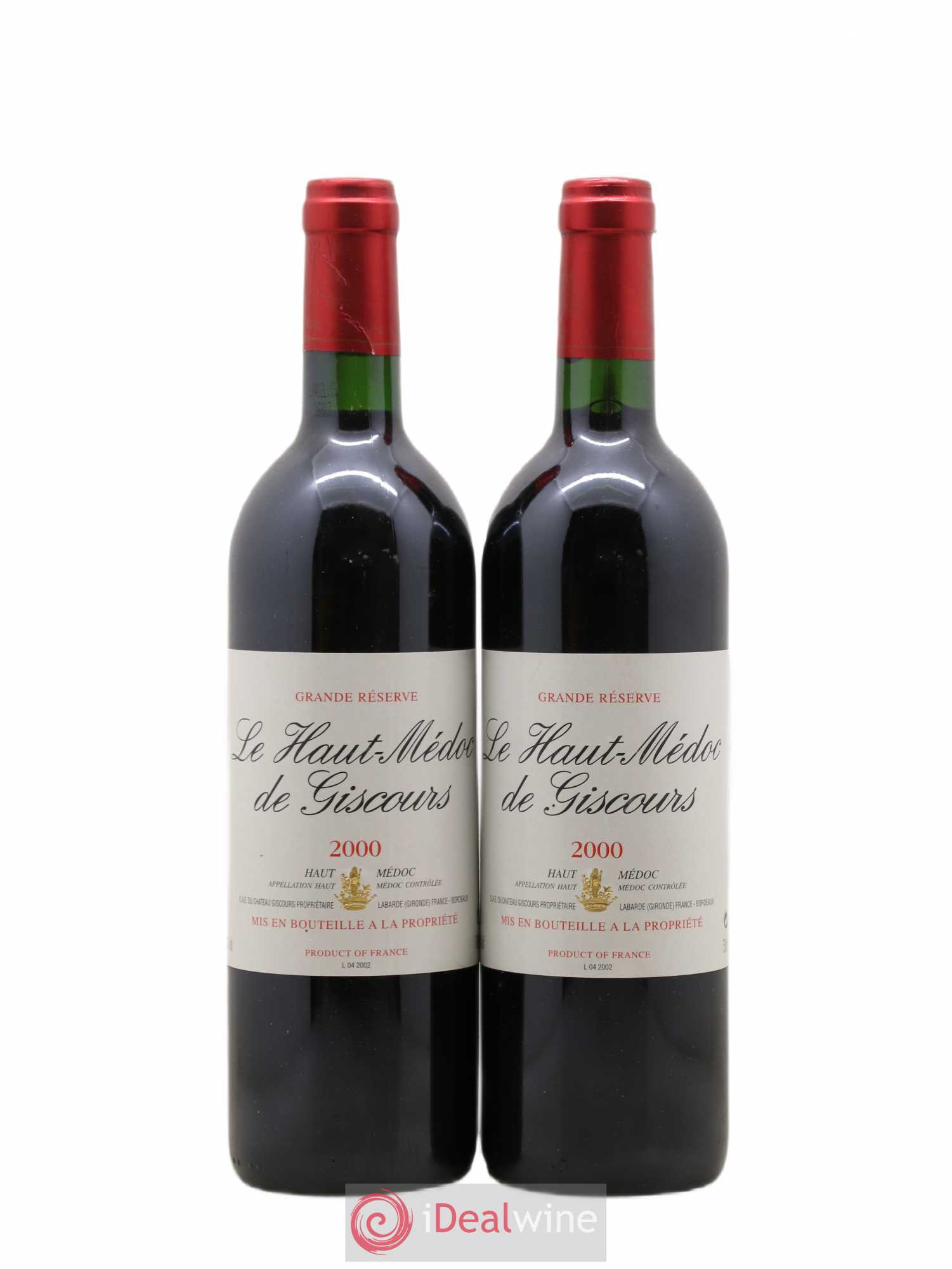 Haut-Médoc de Giscours 2000 - Lot de 2 bouteilles - 0