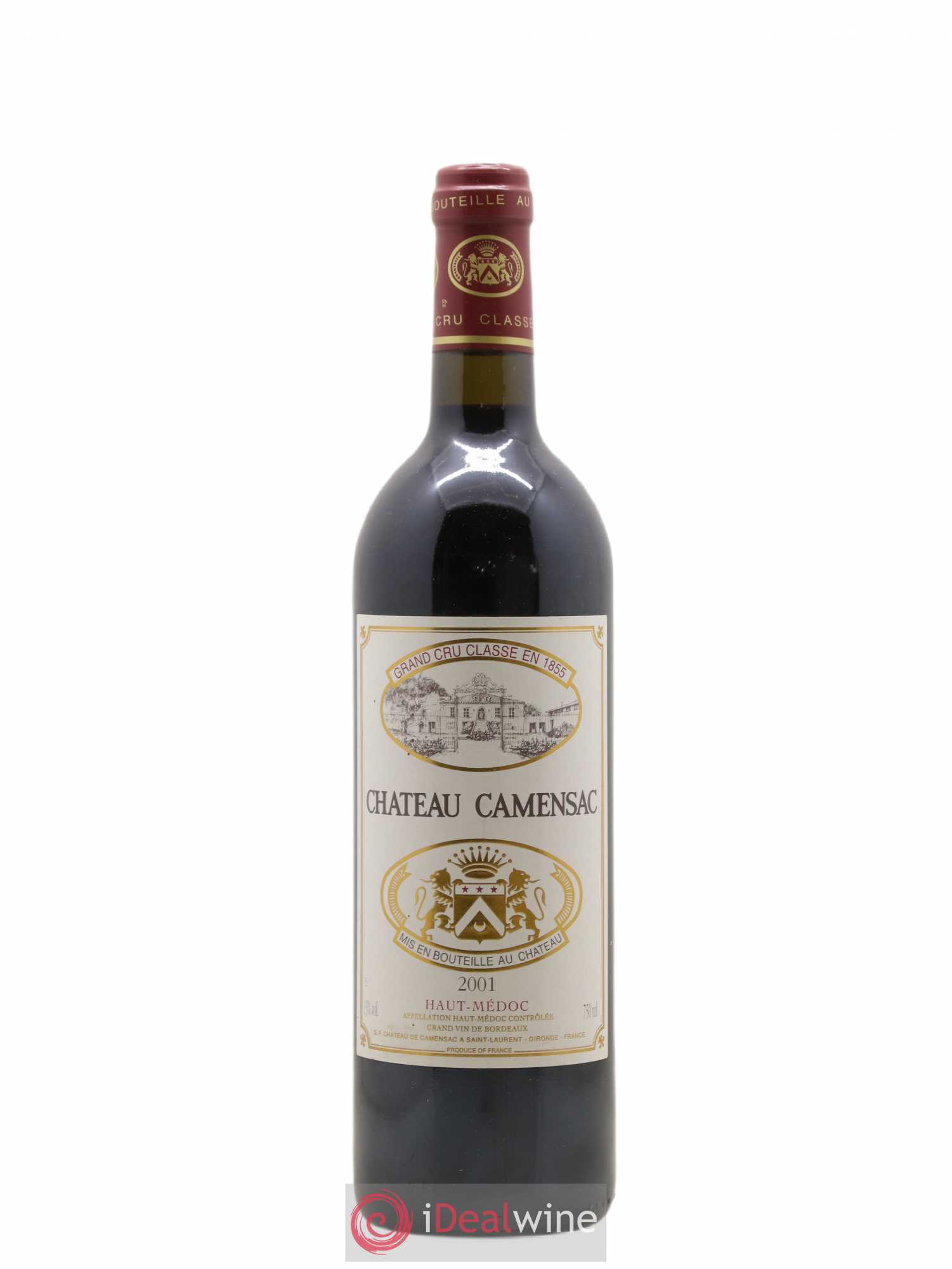 Château Camensac 5ème Grand Cru Classé 2001 - Lot de 1 bouteille - 0