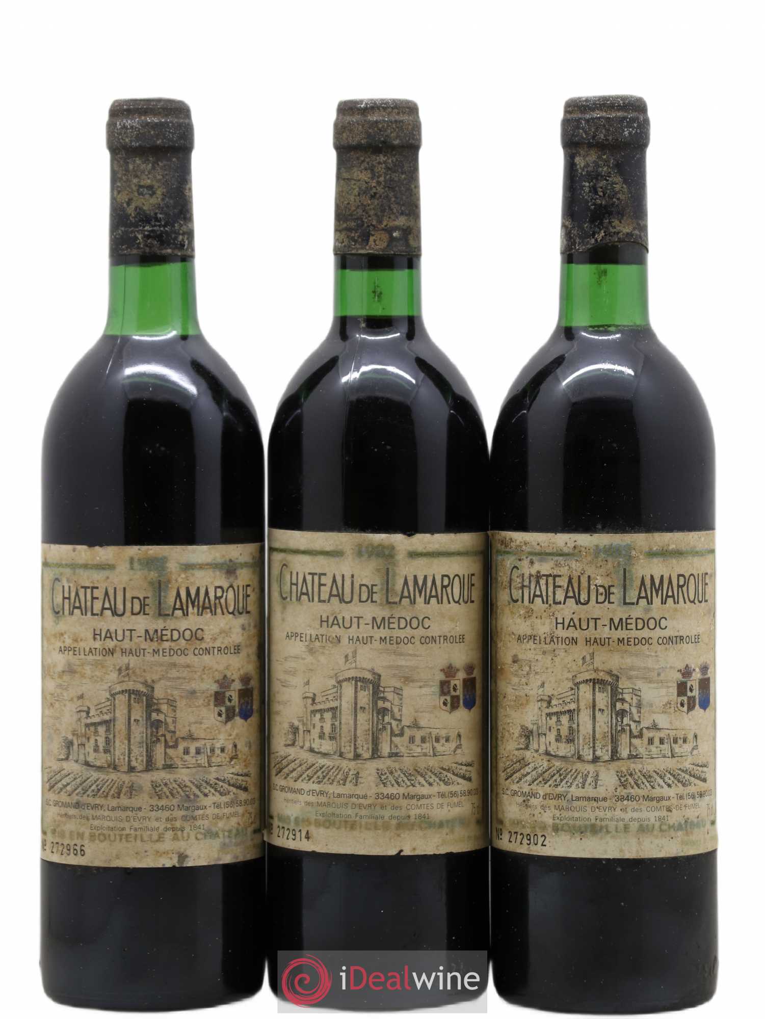 Château de Lamarque Cru Bourgeois 1982 - Lot de 6 bouteilles - 2