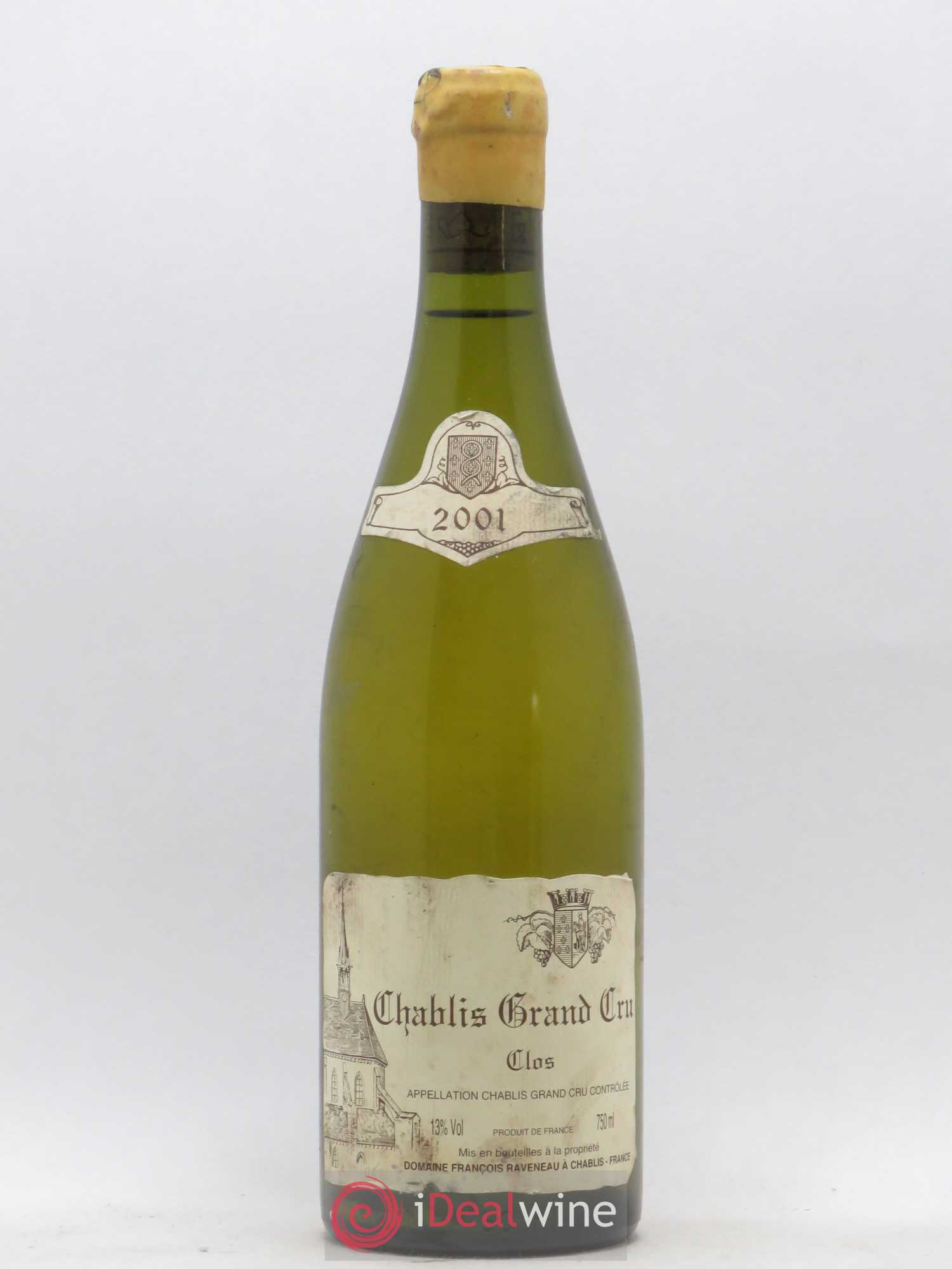 Chablis Grand Cru Clos Raveneau (Domaine) 2001 - Posten von 1 Flasche - 0