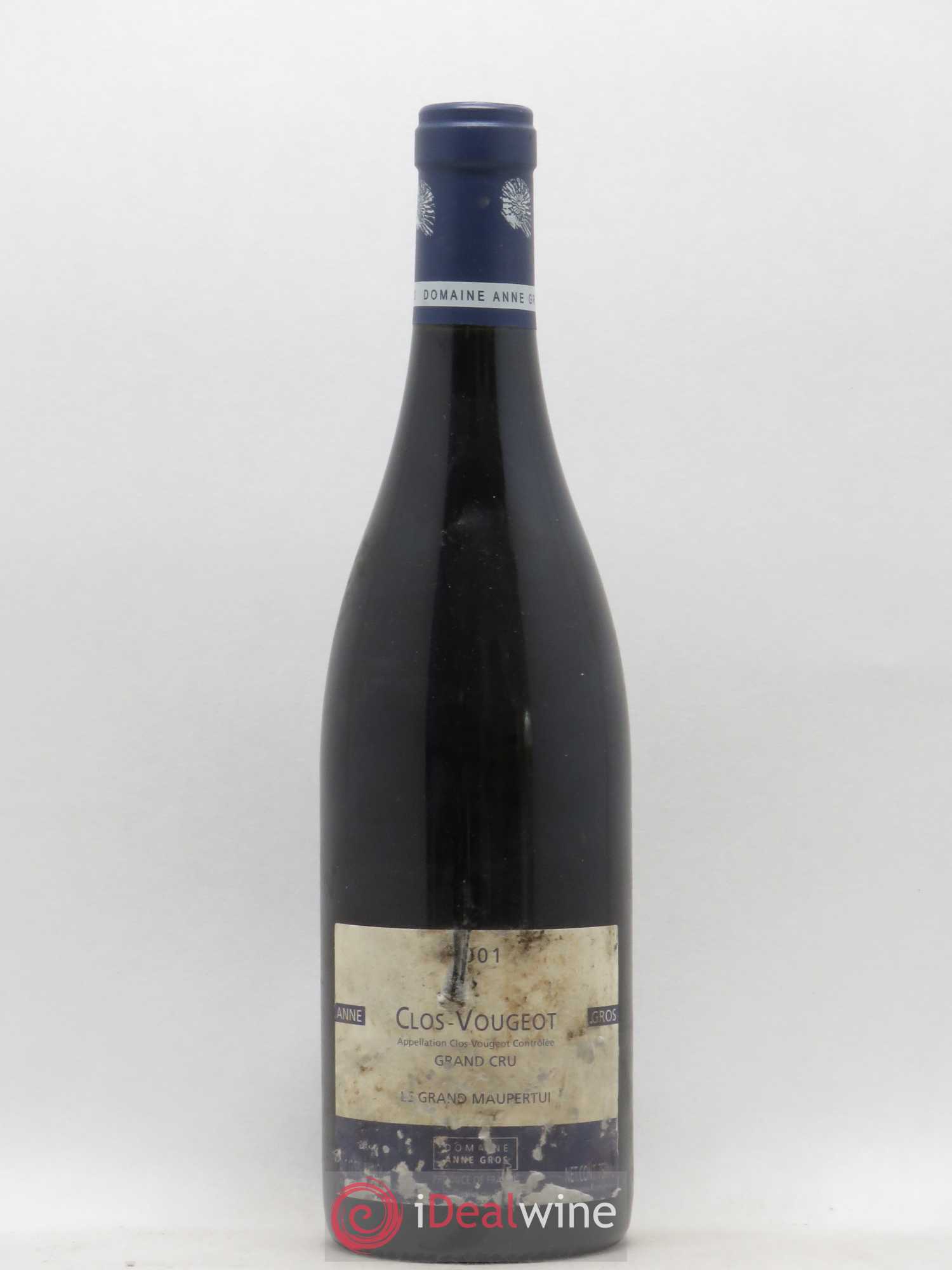 Clos de Vougeot Grand Cru Le Grand Maupertui Anne Gros 2001 - Lot de 1 bouteille - 0