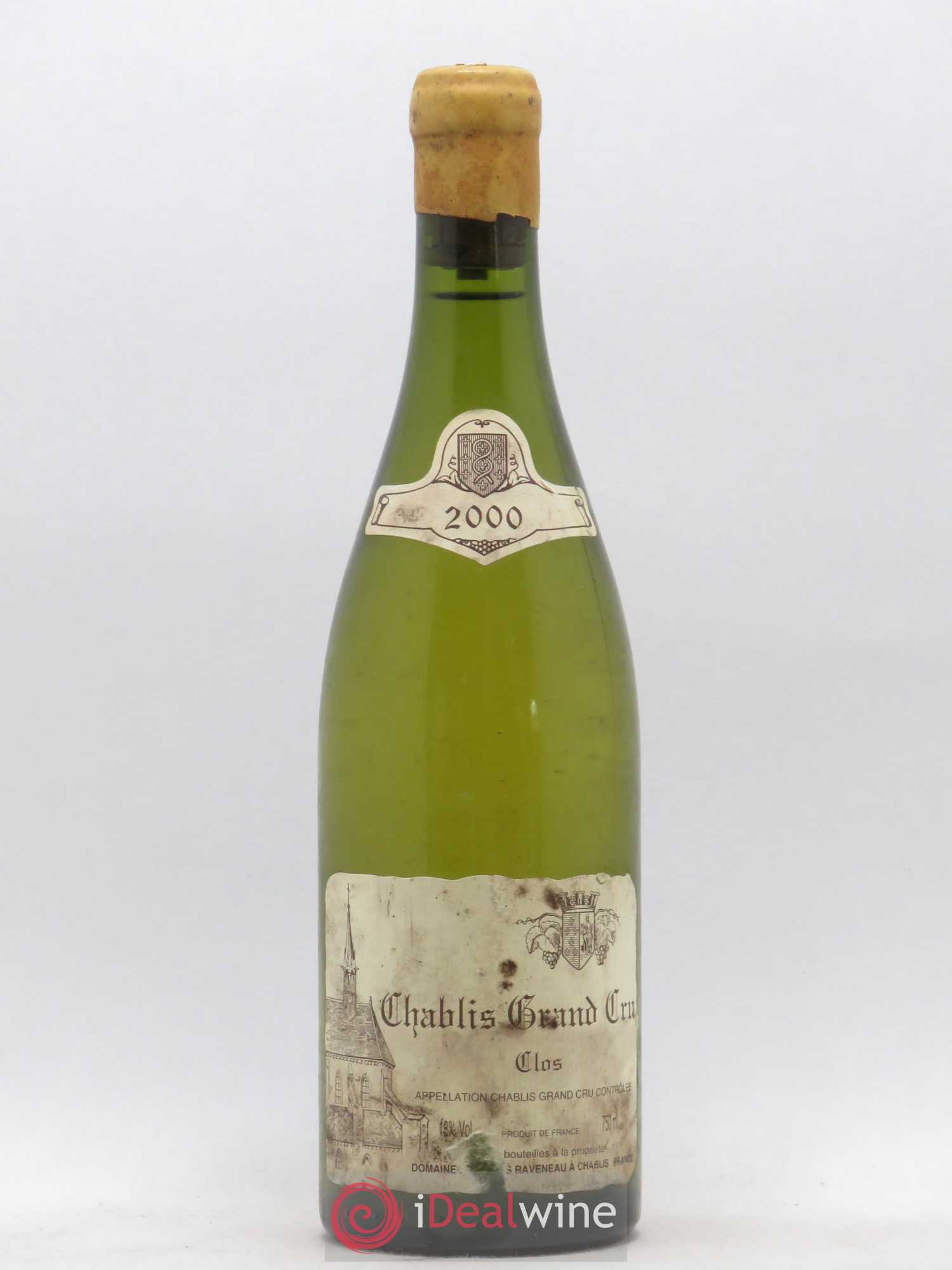 Chablis Grand Cru Clos Raveneau (Domaine) 2000 - Lot de 1 bouteille - 0