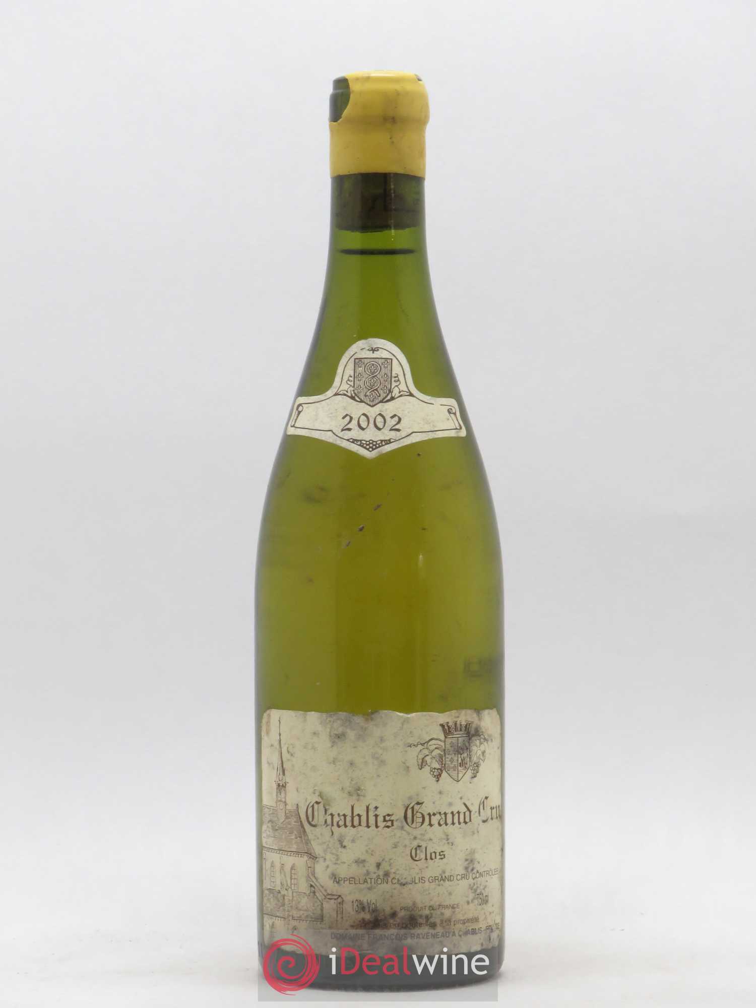 Chablis Grand Cru Clos Raveneau (Domaine) 2002 - Lot de 1 bouteille - 0
