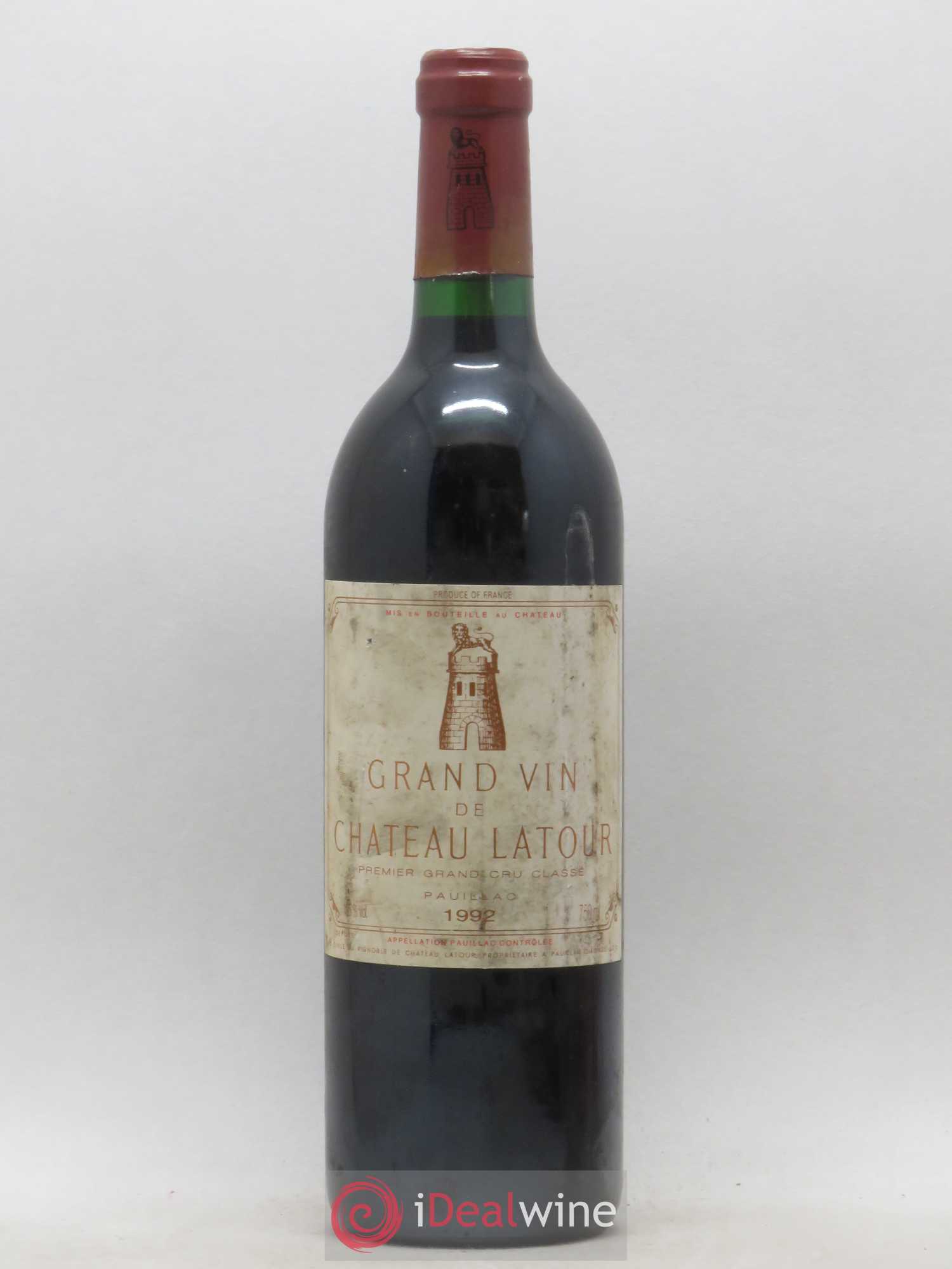 Château Latour 1er Grand Cru Classé 1992 - Lot de 1 bouteille - 0