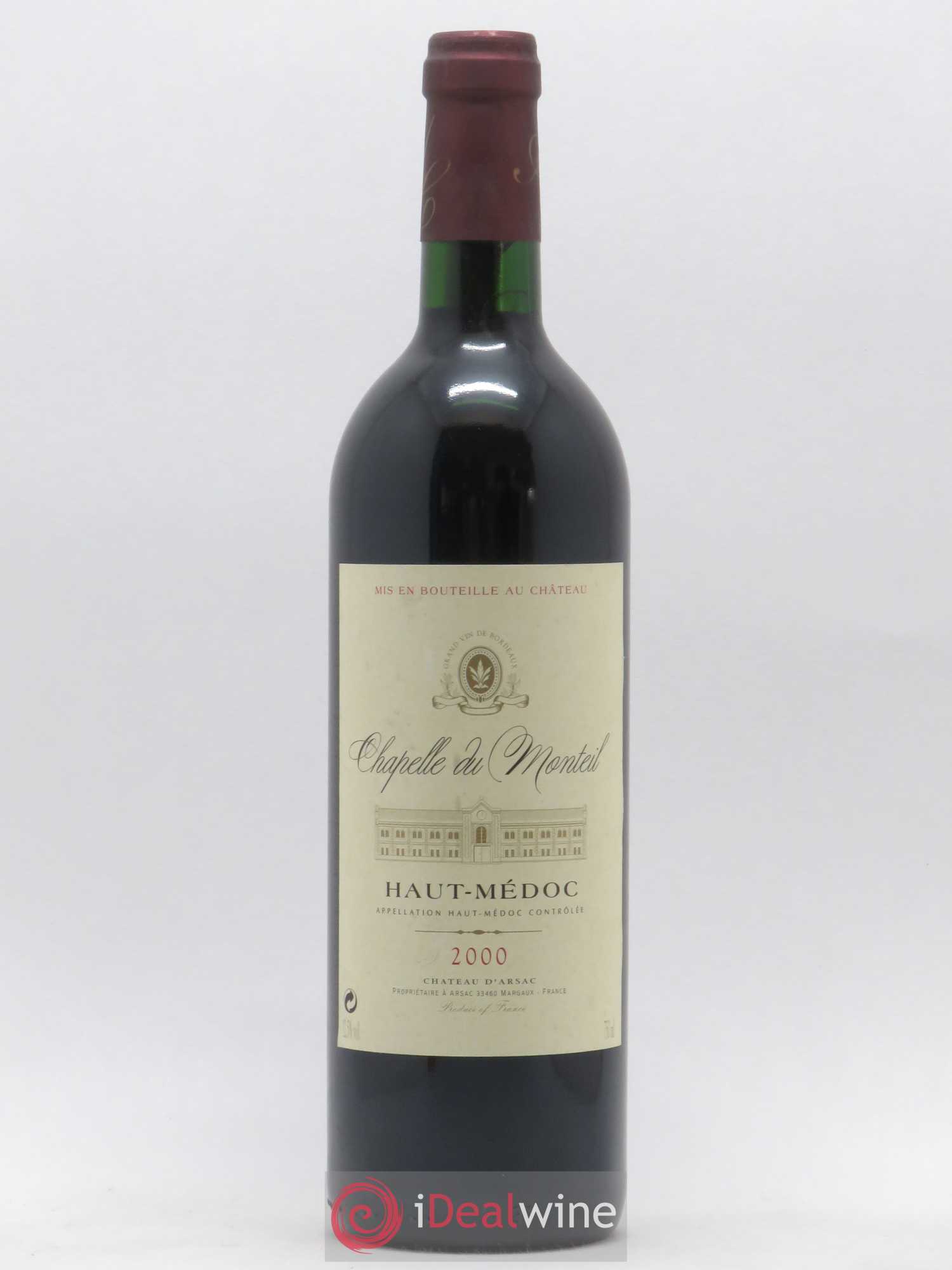 Haut Médoc Chapelle du Monteil 2000 - Posten von 1 Flasche - 0