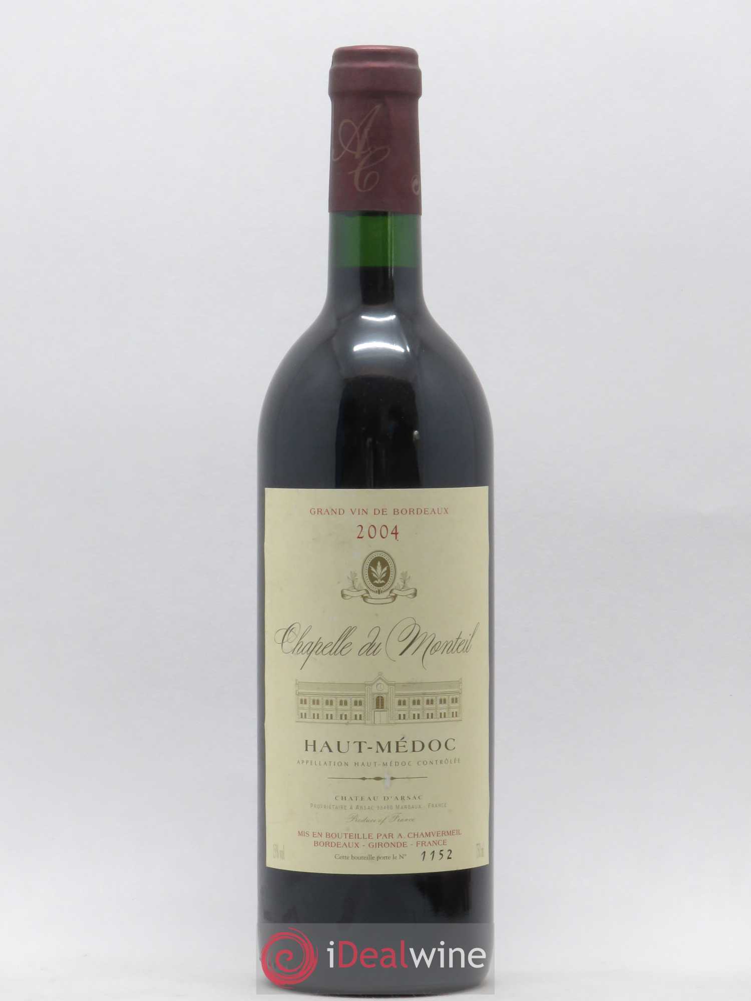 Haut Médoc Chapelle du Monteil (sans prix de réserve) 2004 - Posten von 1 Flasche - 0