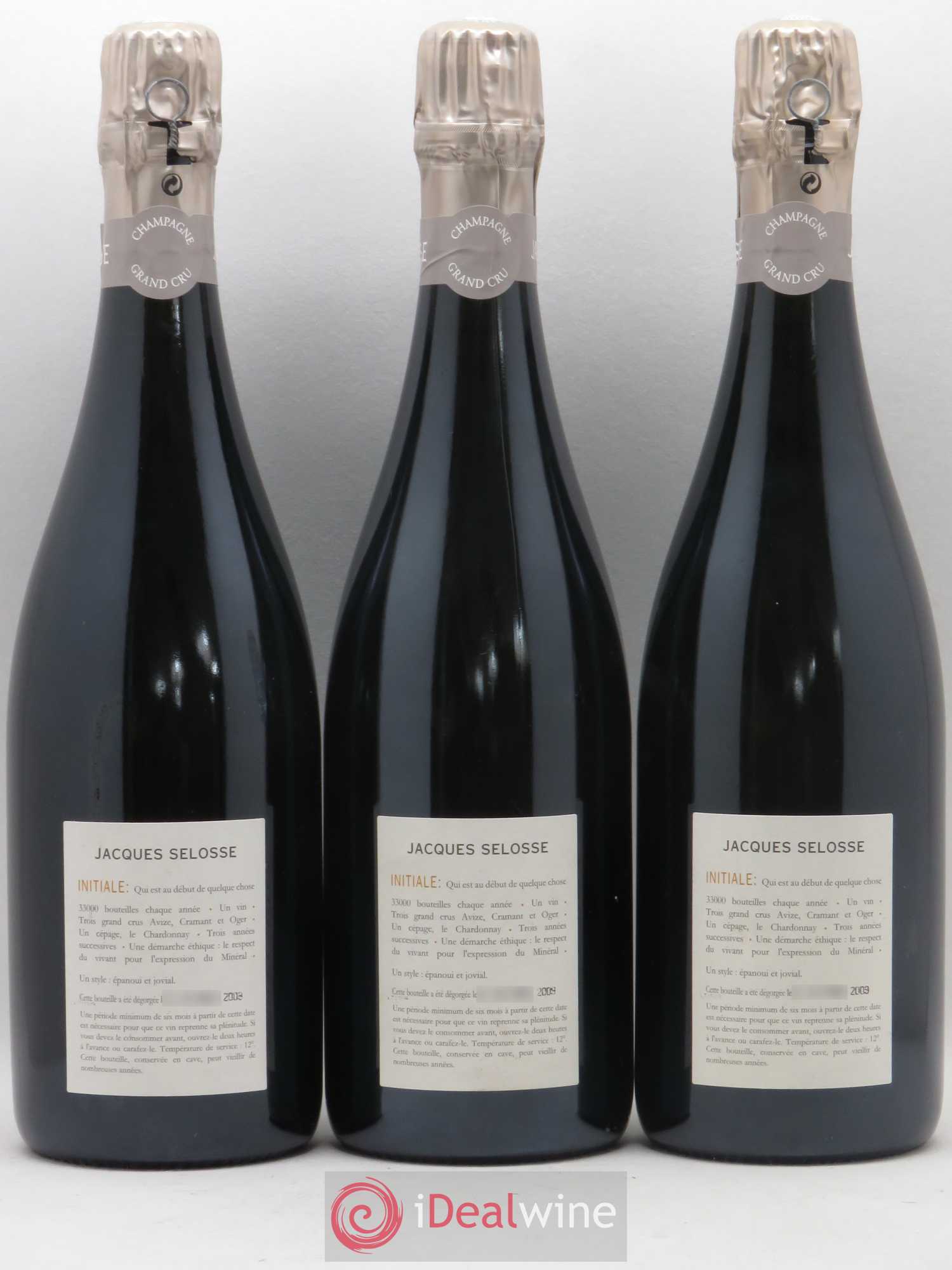 Initial Brut Jacques Selosse - Lot de 3 bouteilles - 1