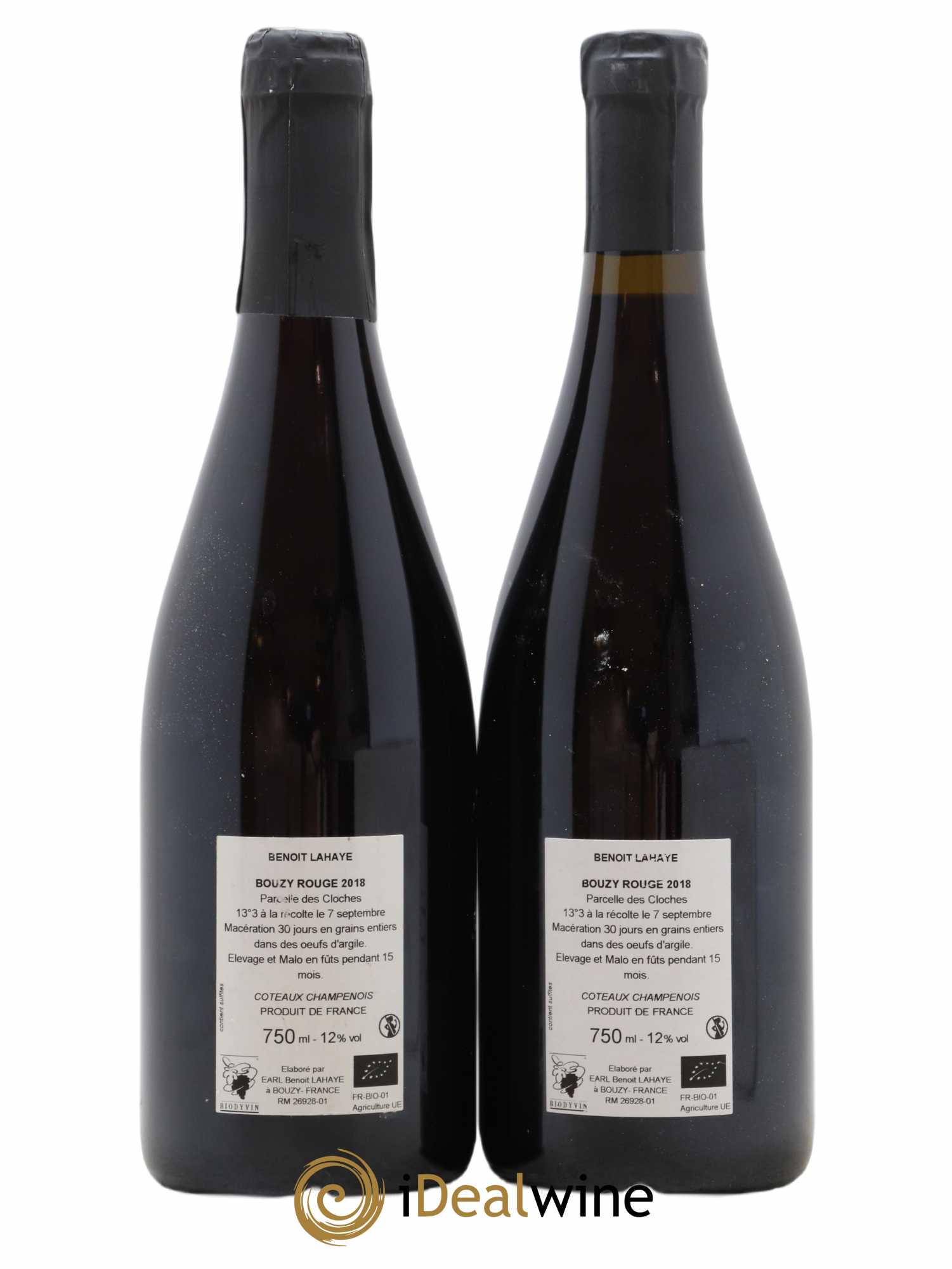 Coteaux Champenois Bouzy - Domaine Benoit Lahaye 2018 - Lot de 2 bouteilles - 1