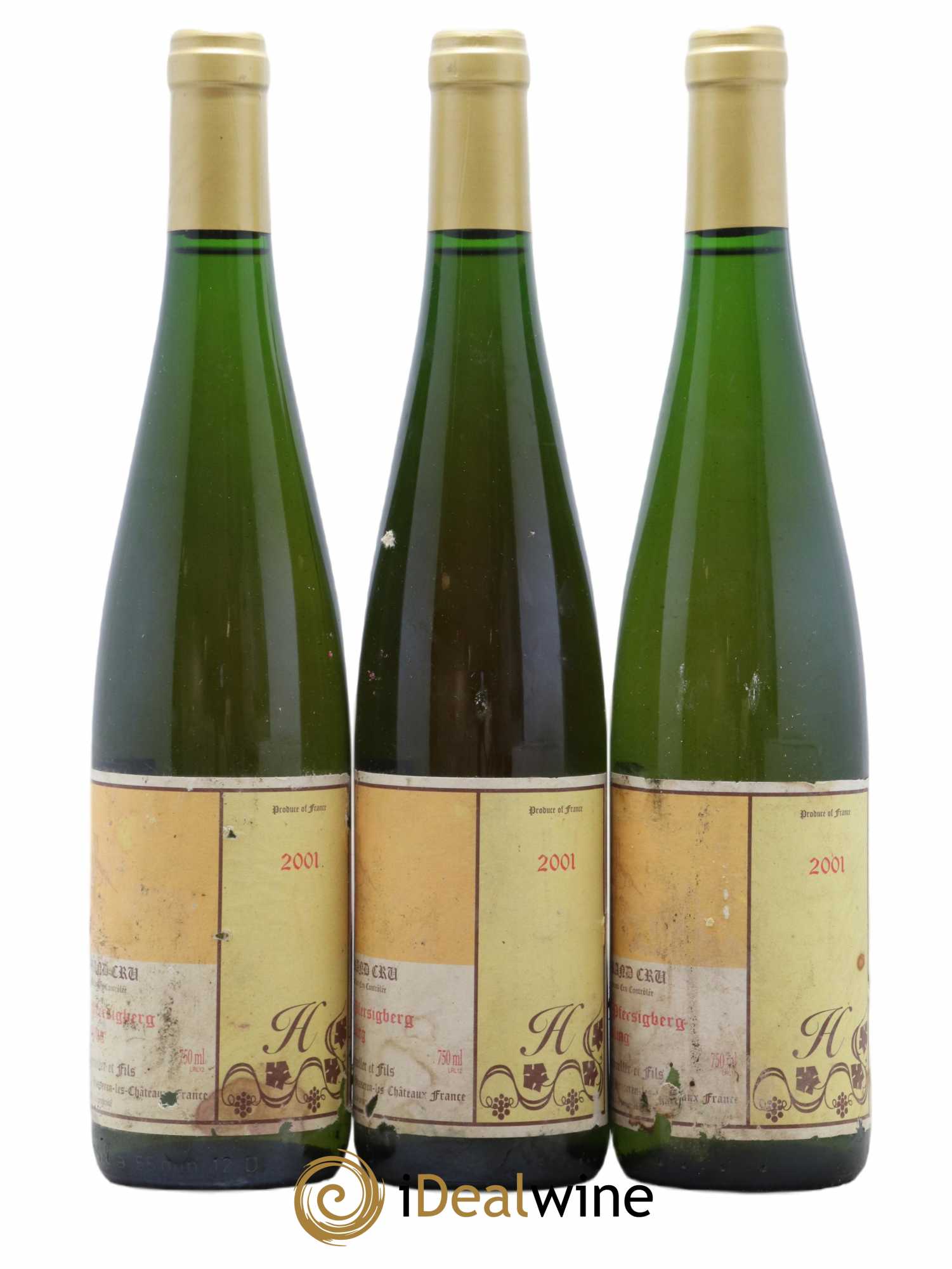 Alsace Riesling Grand Cru Pfersigberg Gérard Schueller (Domaine) 2001 - Posten von 3 Flaschen - 1