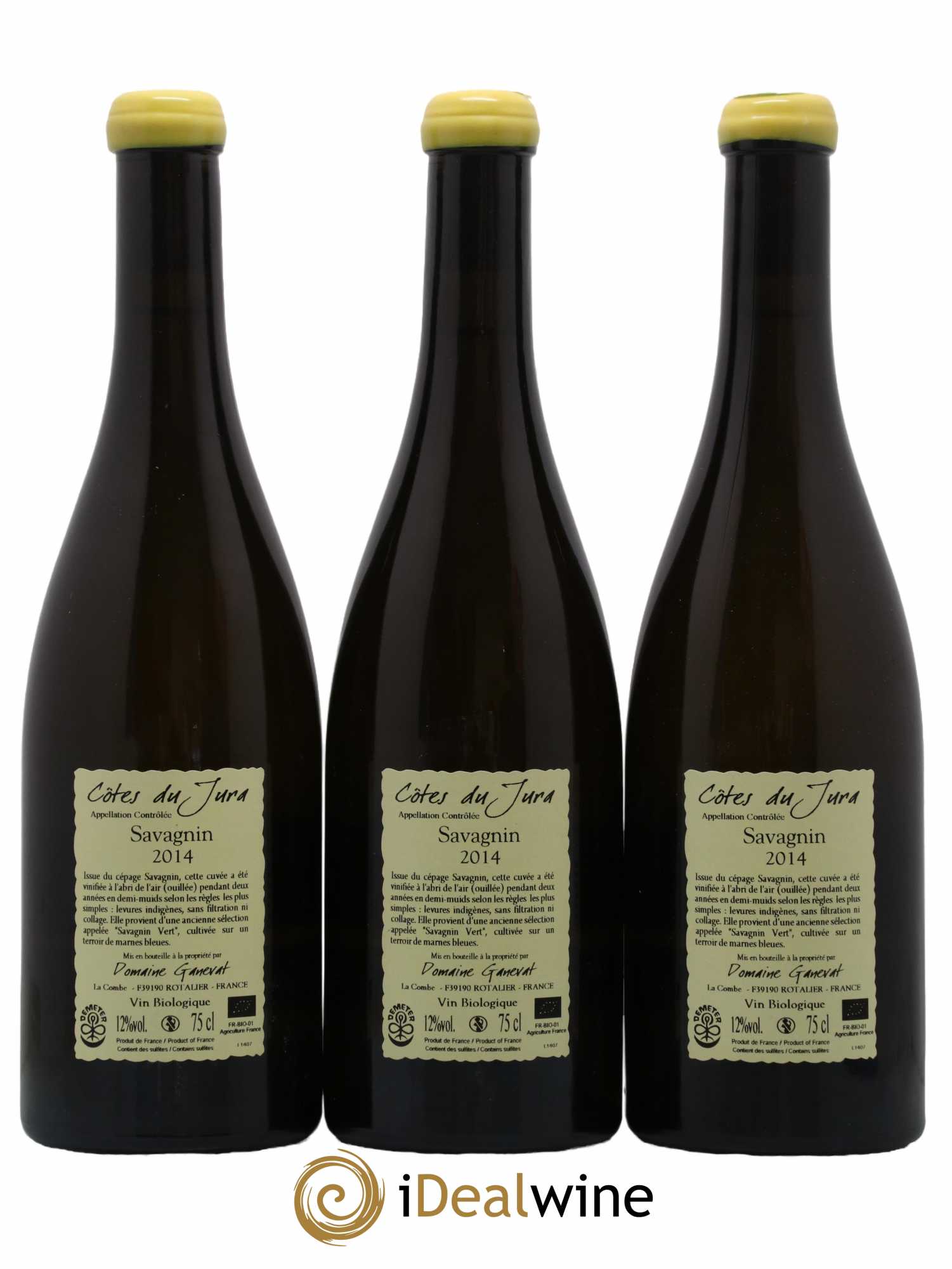 Côtes du Jura Les Chalasses Marnes Bleues Jean-François Ganevat (Domaine) 2014 - Lot de 3 bouteilles - 1