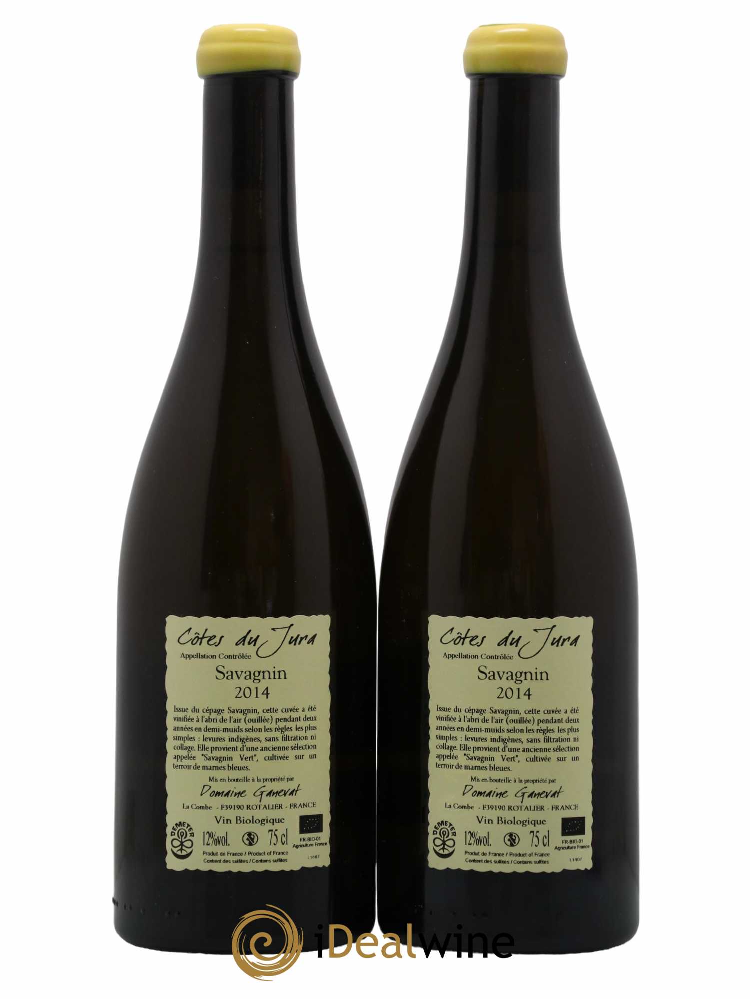 Côtes du Jura Les Chalasses Marnes Bleues Jean-François Ganevat (Domaine) 2014 - Lot de 2 bouteilles - 1