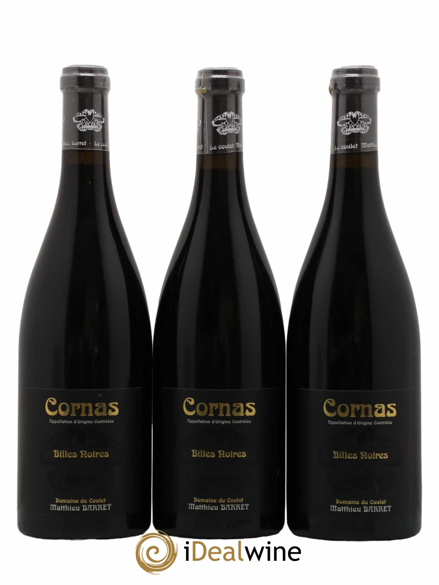 Cornas Billes Noires Coulet (Domaine du) - Matthieu Barret 2010 - Lot of 3 bottles - 0