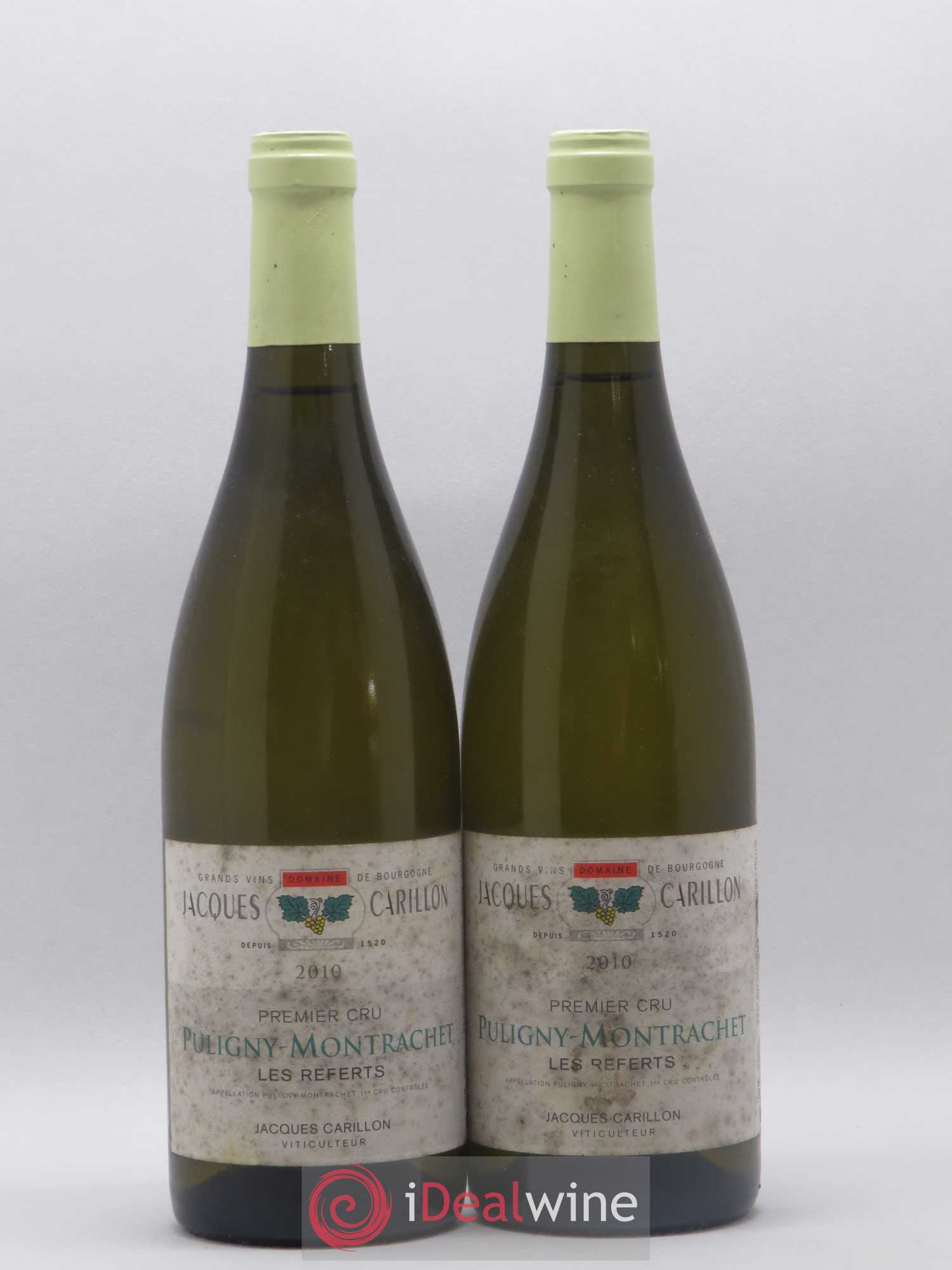 Puligny-Montrachet 1er Cru Les Referts Jacques Carillon (Domaine) 2010 - Lot de 2 bouteilles - 0