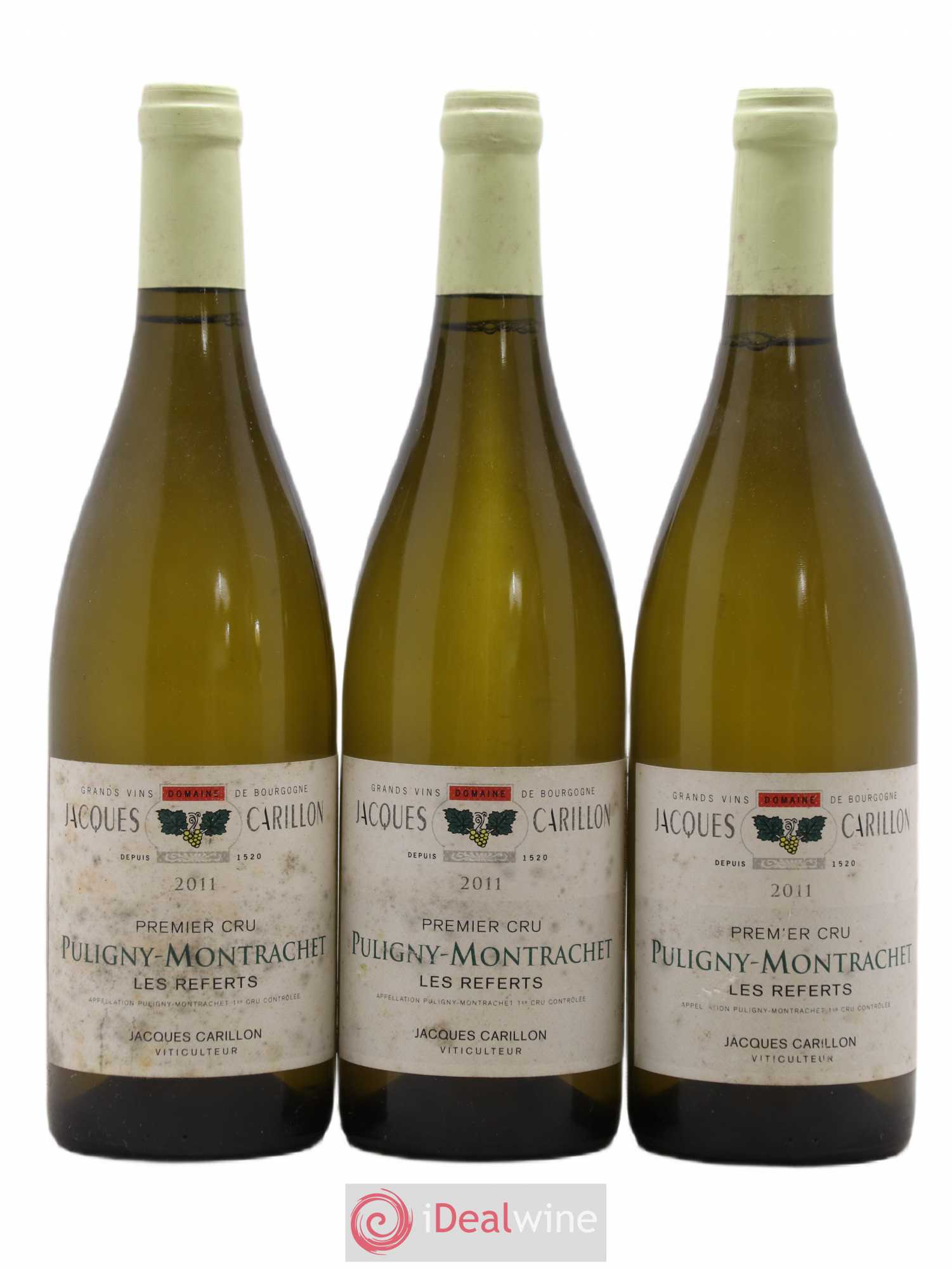 Puligny-Montrachet 1er Cru Les Referts Jacques Carillon (Domaine) 2011 - Lot de 3 bouteilles - 0