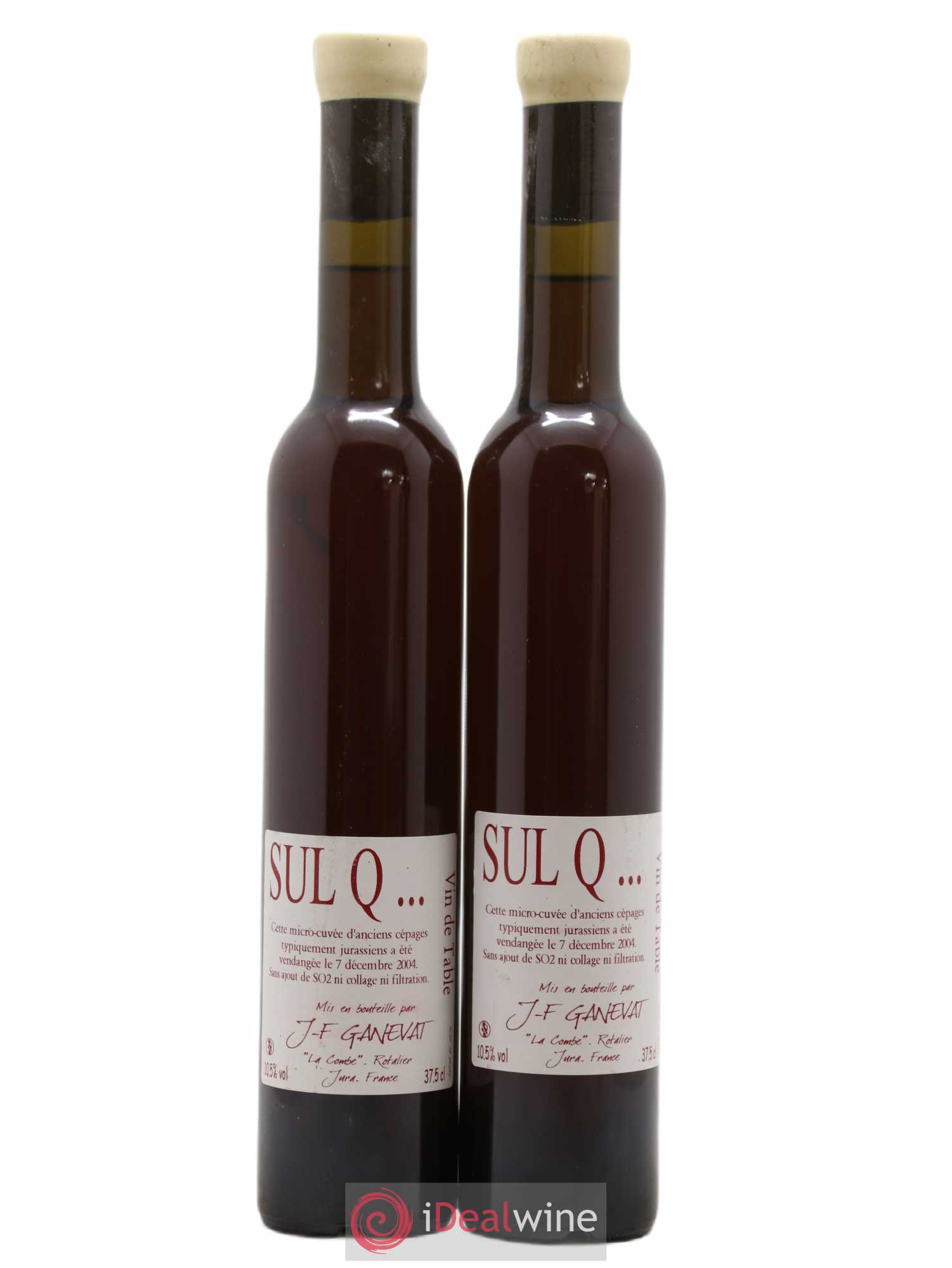 Vin de France Sul Q Anne et Jean François Ganevat 2004 - Posten von 2 Demi-Flaschen - 0