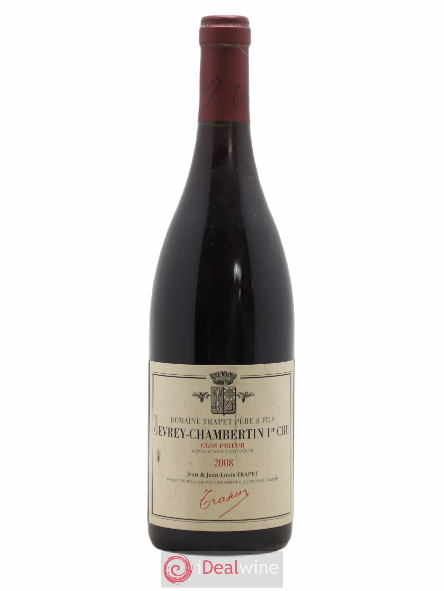 Gevrey-Chambertin 1er Cru Clos Prieur Domaine Trapet 2008 - Lot de 1 bouteille - 0