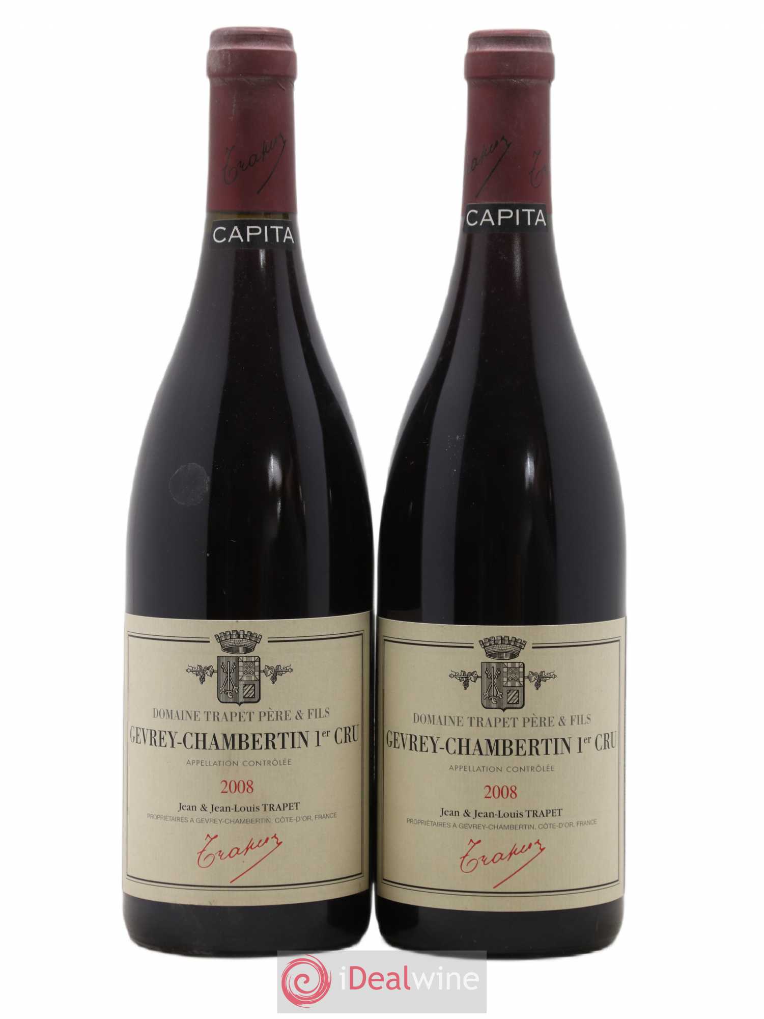 Gevrey-Chambertin 1er Cru Capita Domaine Trapet 2008 - Lot de 2 bouteilles - 0
