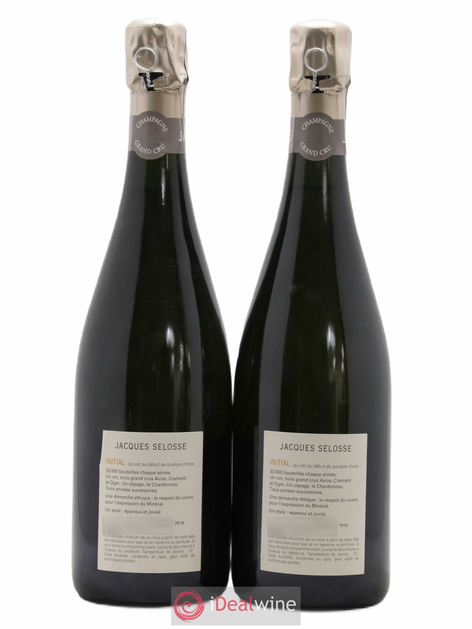 Initial Brut Jacques Selosse - Lot de 2 bouteilles - 1