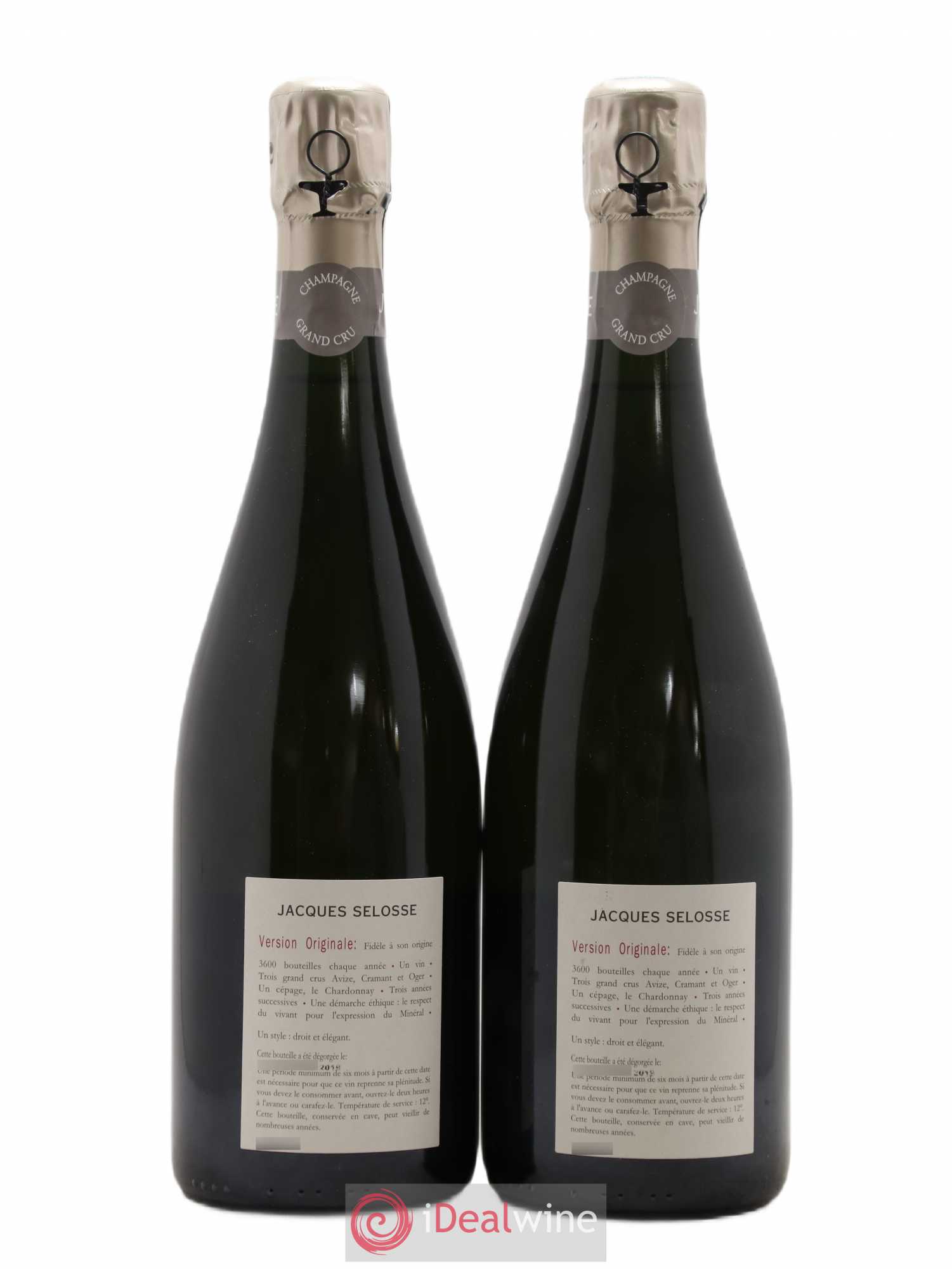 Version Originale Jacques Selosse - Lot de 2 bouteilles - 1