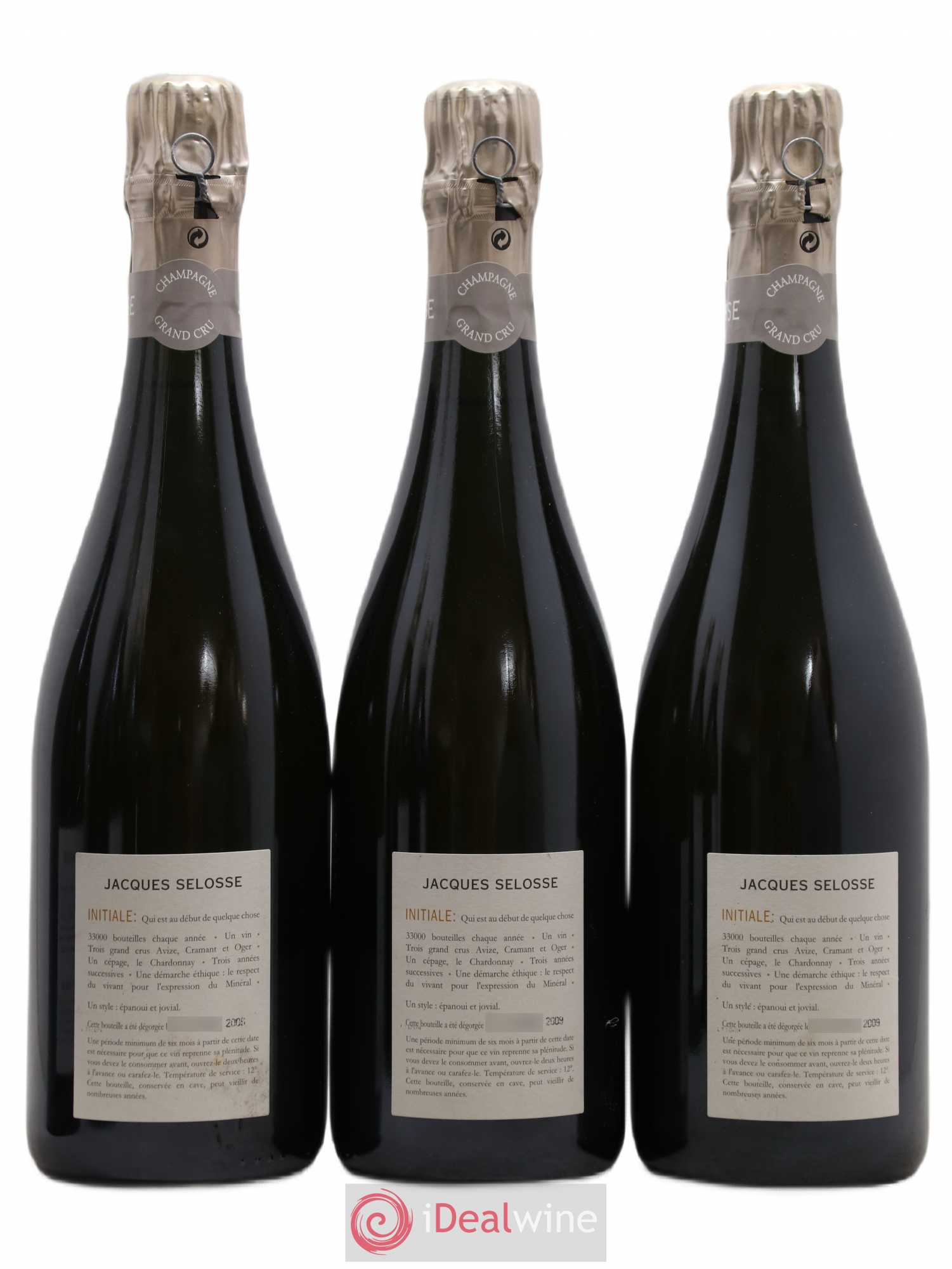 Initial Brut Jacques Selosse - Lot de 3 bouteilles - 1