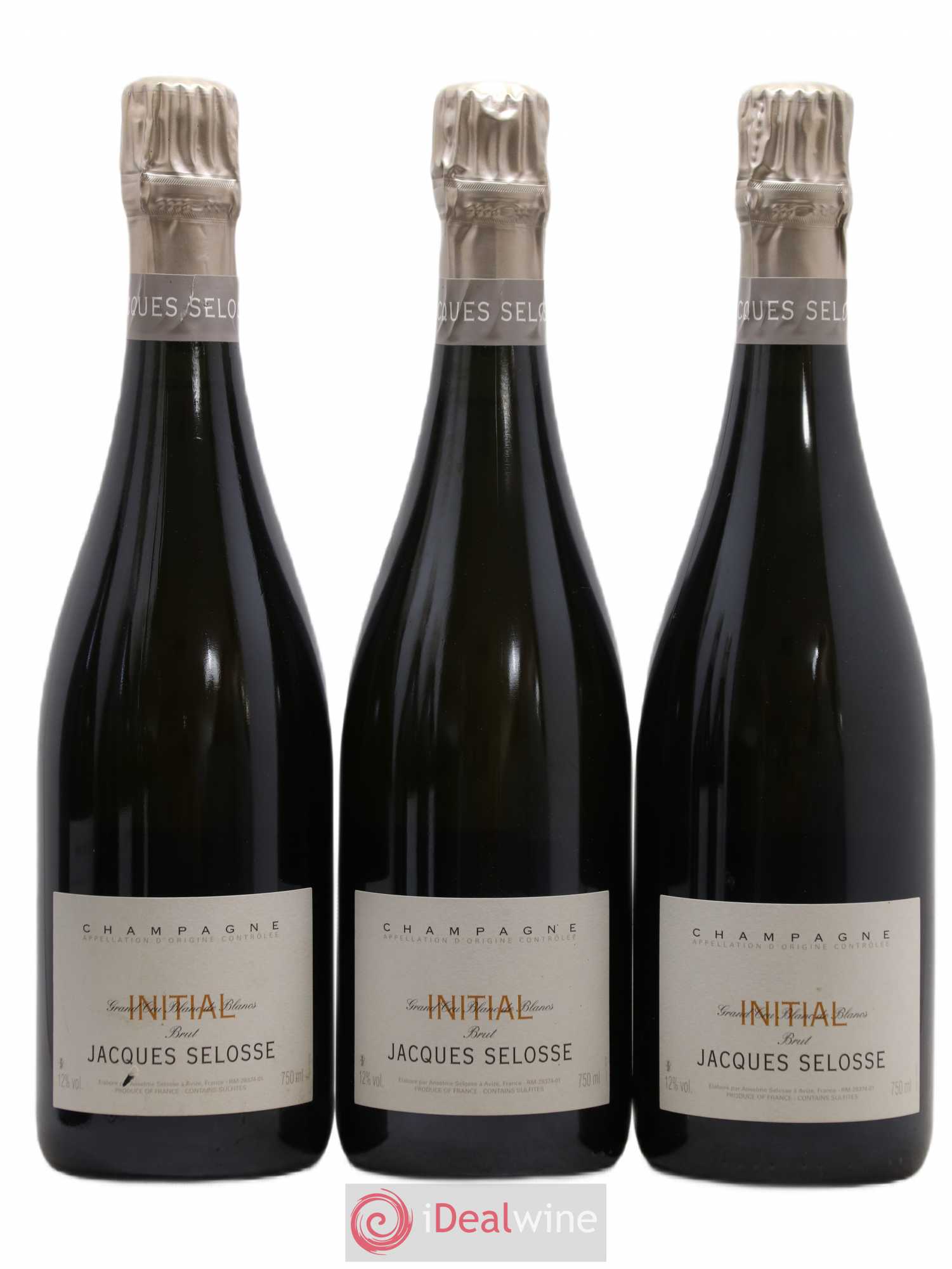 Initial Brut Jacques Selosse - Lot de 3 bouteilles - 0
