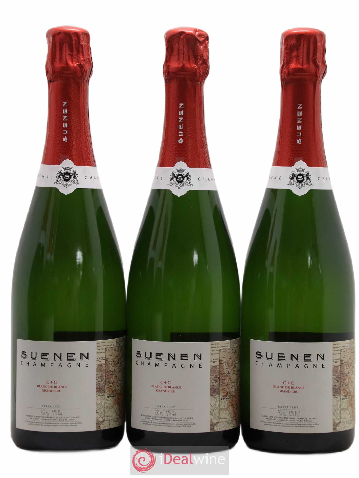 C C Blanc de Blancs Extra-Brut Suenen - Lot de 3 bouteilles - 0